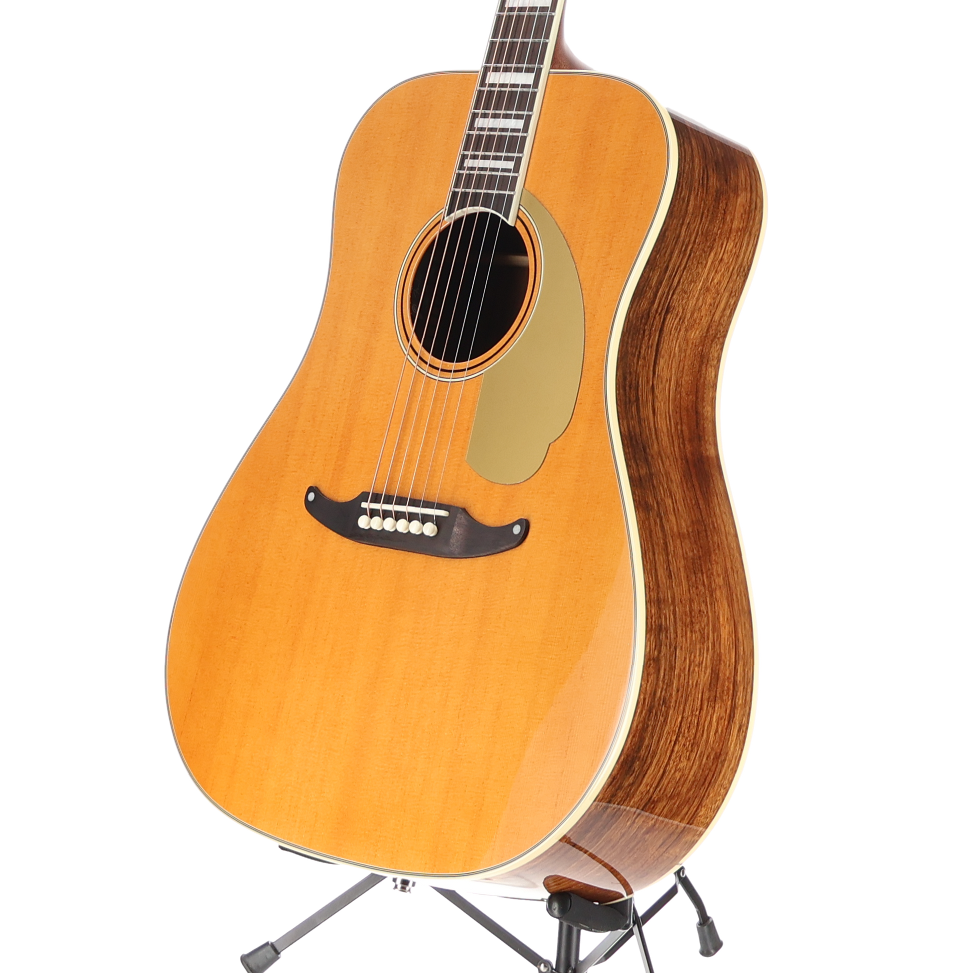 Fender California Vintage King Acoustic Electric Guitar WC/ Gold Pick guard Aged Natural (P) (03637)