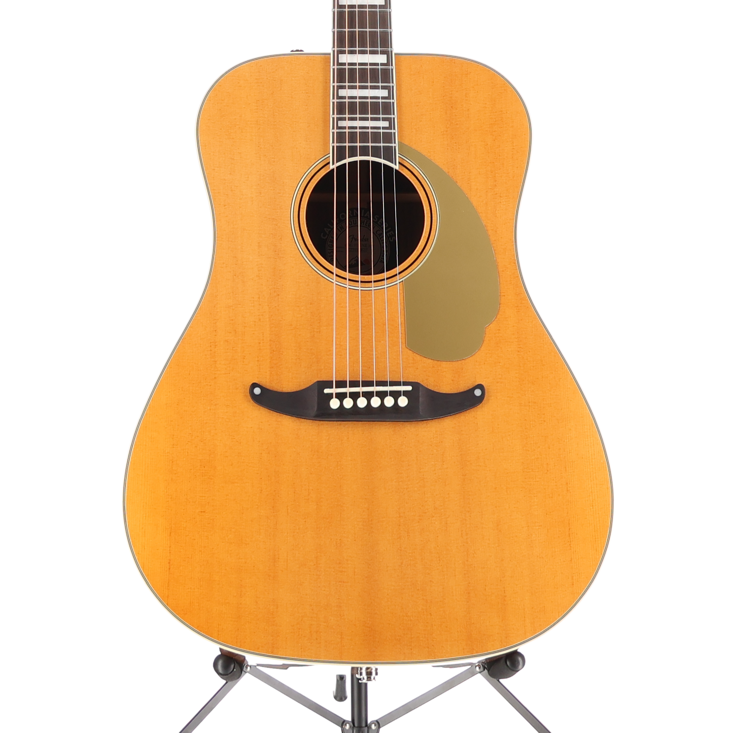 Fender California Vintage King Acoustic Electric Guitar WC/ Gold Pick guard Aged Natural (P) (03637)