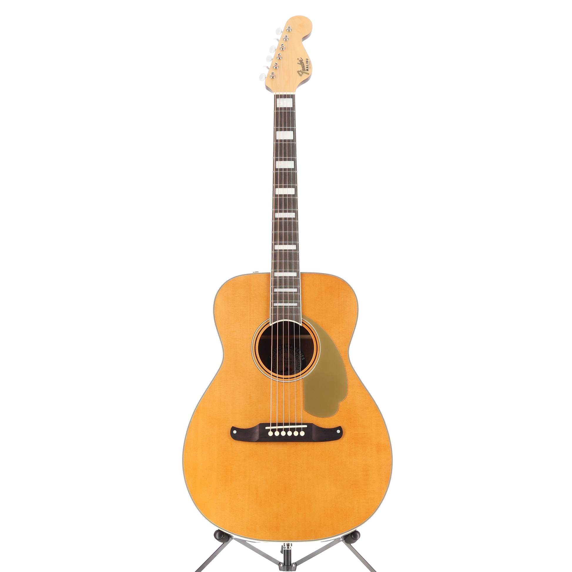 Fender California Vintage Malibu AE Guitar WC Gold Pickguard, Aged Natural (P) (08097)