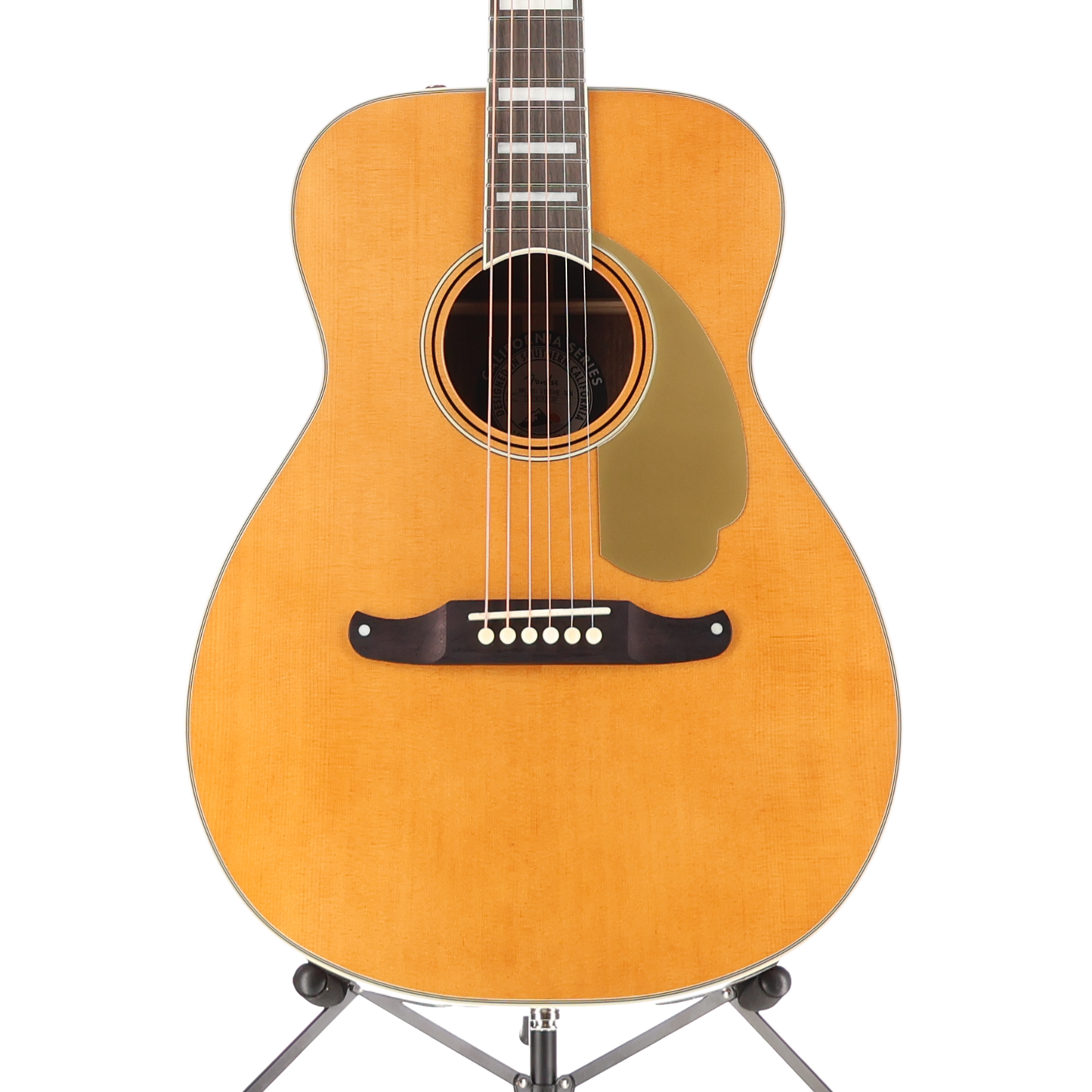 Fender California Vintage Malibu AE Guitar WC Gold Pickguard, Aged Natural (P) (08097)