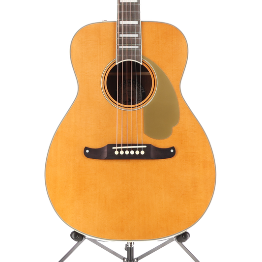 Fender California Vintage Malibu AE Guitar WC Gold Pickguard, Aged Natural (P) (08097)