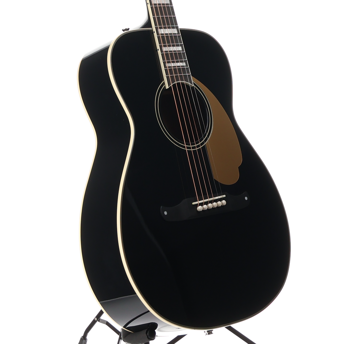 Fender California Vintage Malibu with Case, Gold Pickguard, Black, Fully Tested (N11) (03815)