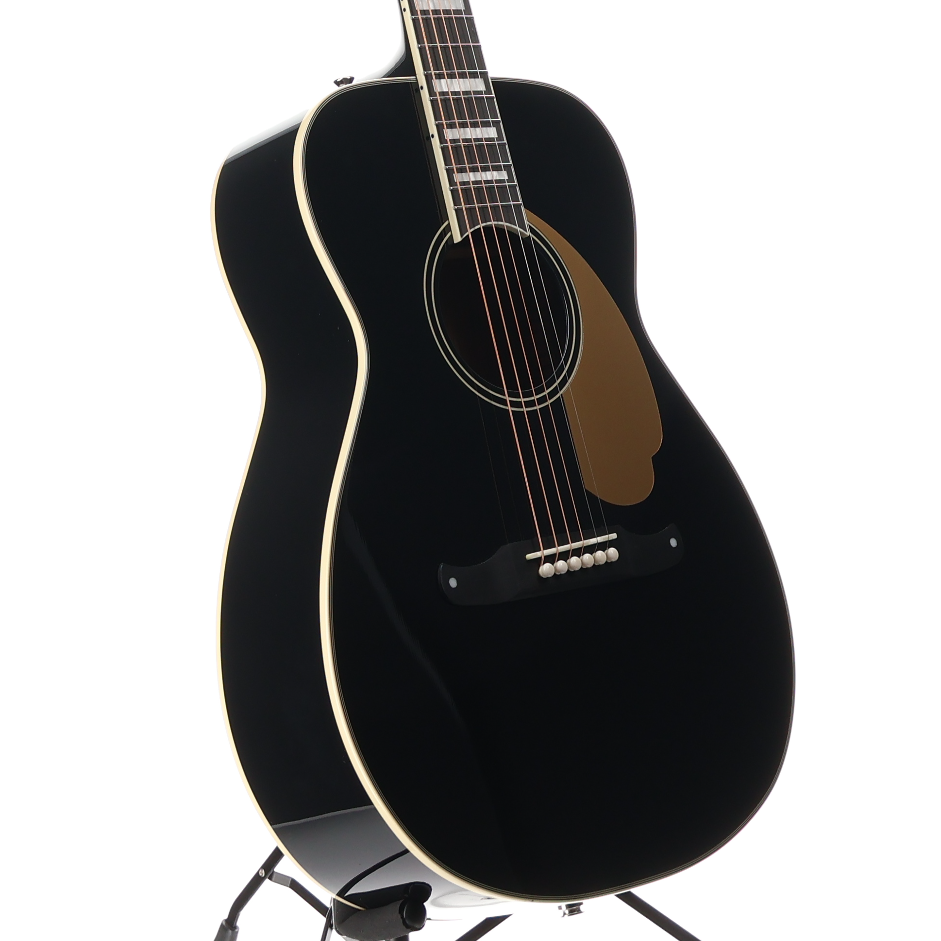 Fender California Vintage Malibu with Case, Gold Pickguard, Black, Fully Tested (N11) (03815)