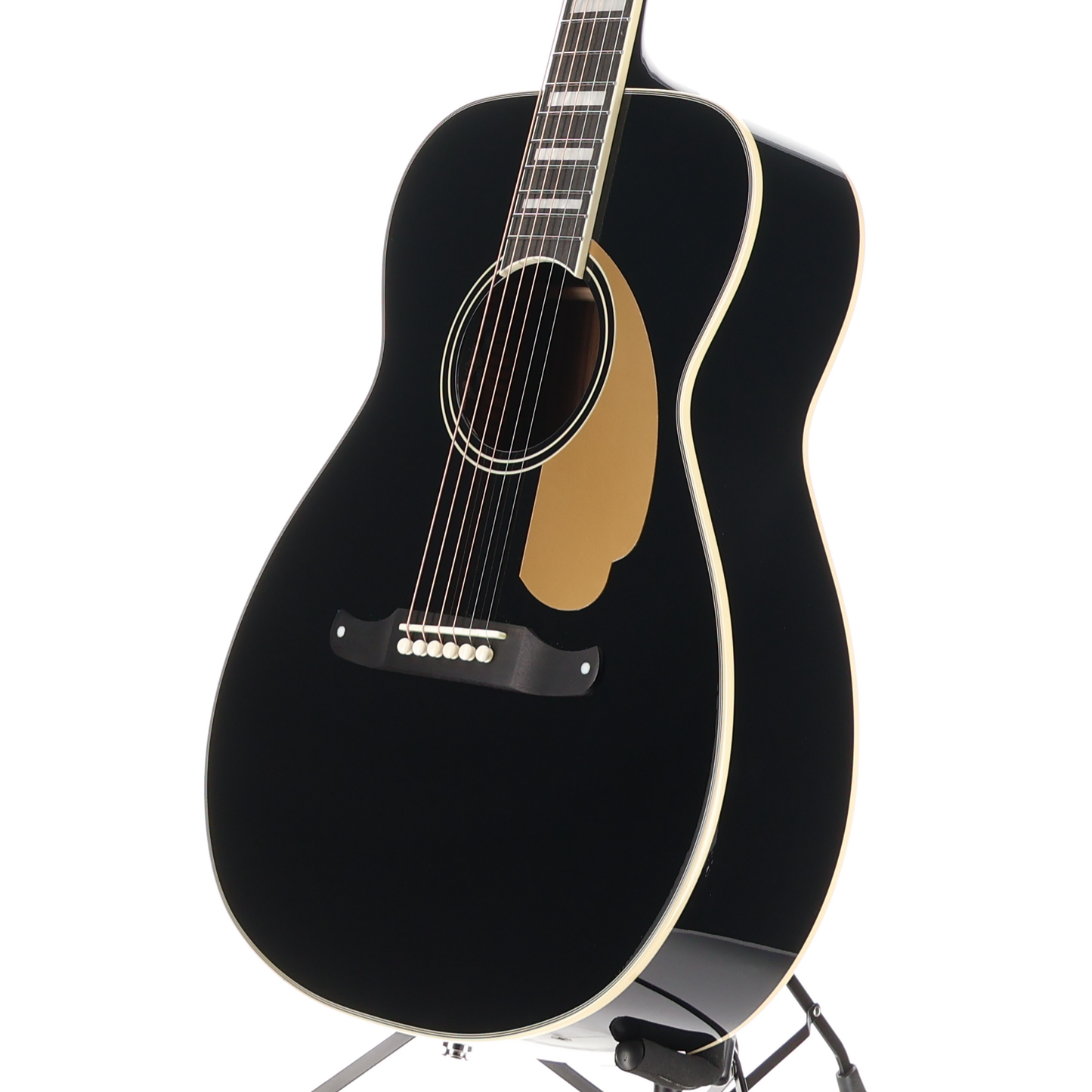 Fender California Vintage Malibu with Case, Gold Pickguard, Black, Fully Tested (N11) (03815)