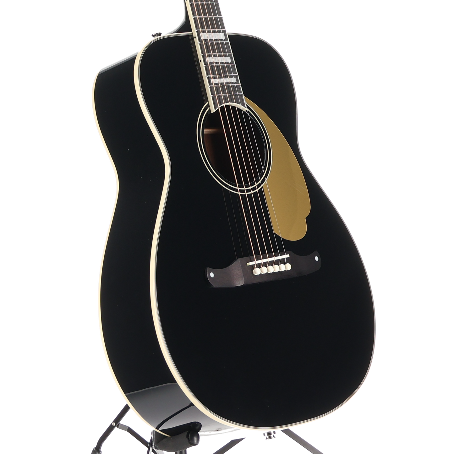 Fender California Vintage Malibu with Case, Gold Pickguard, Black, Fully Tested (R9) (04827)
