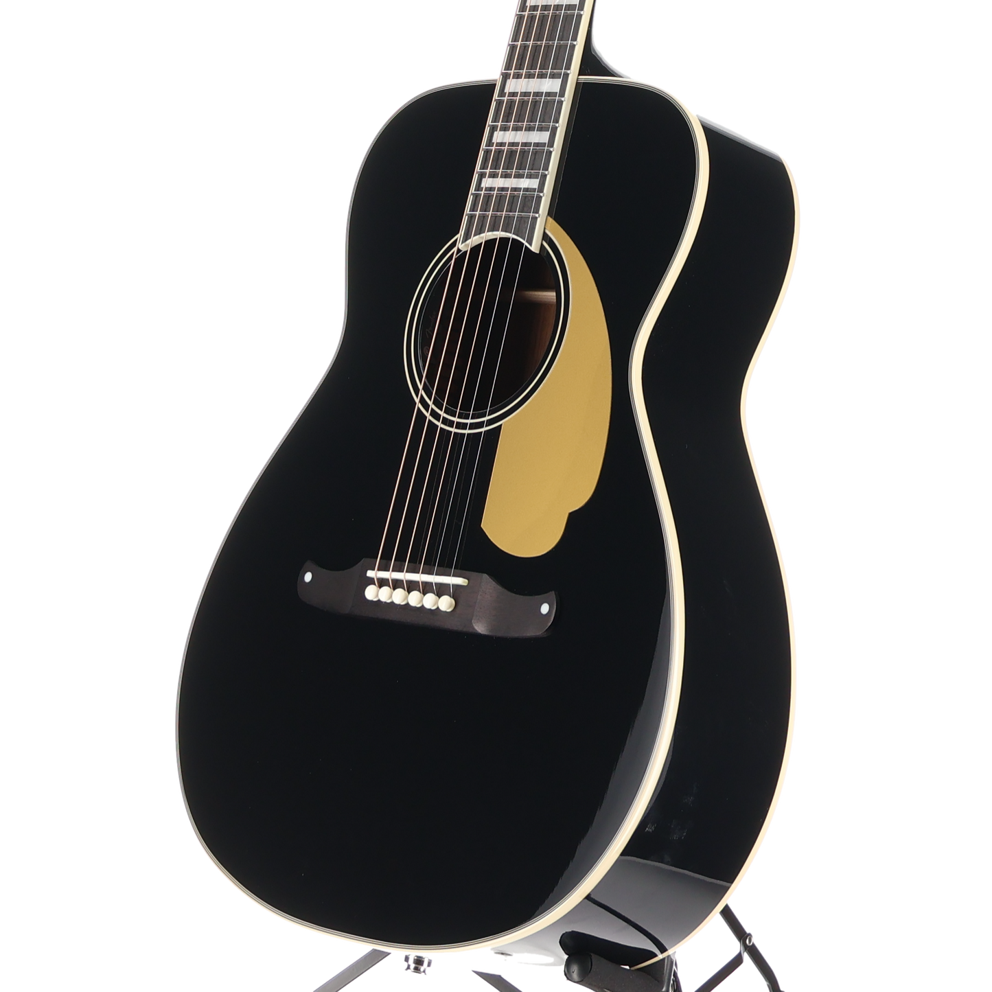 Fender California Vintage Malibu with Case, Gold Pickguard, Black, Fully Tested (R9) (04827)