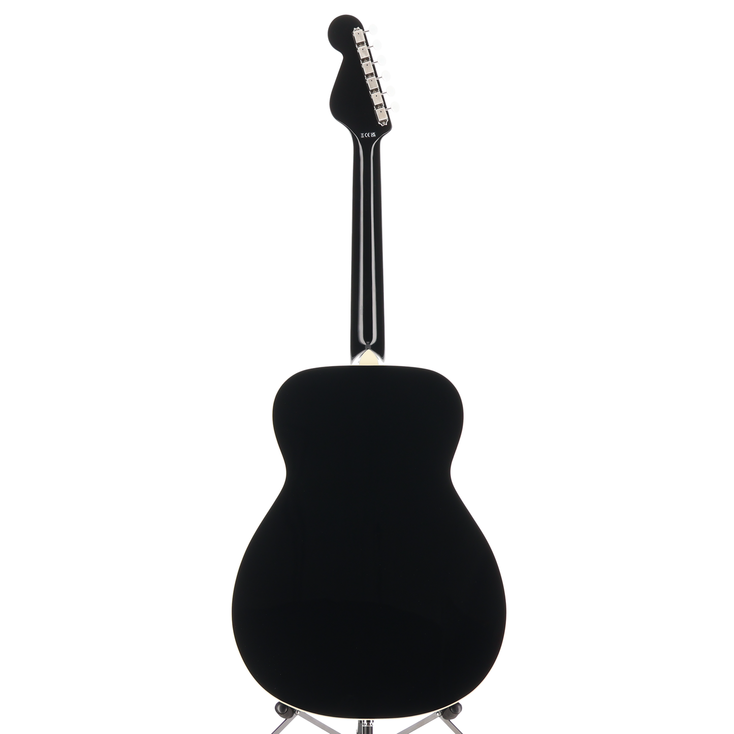 Fender California Vintage Malibu with Case, Gold Pickguard, Matching Headstock, Black (P11) (03622)