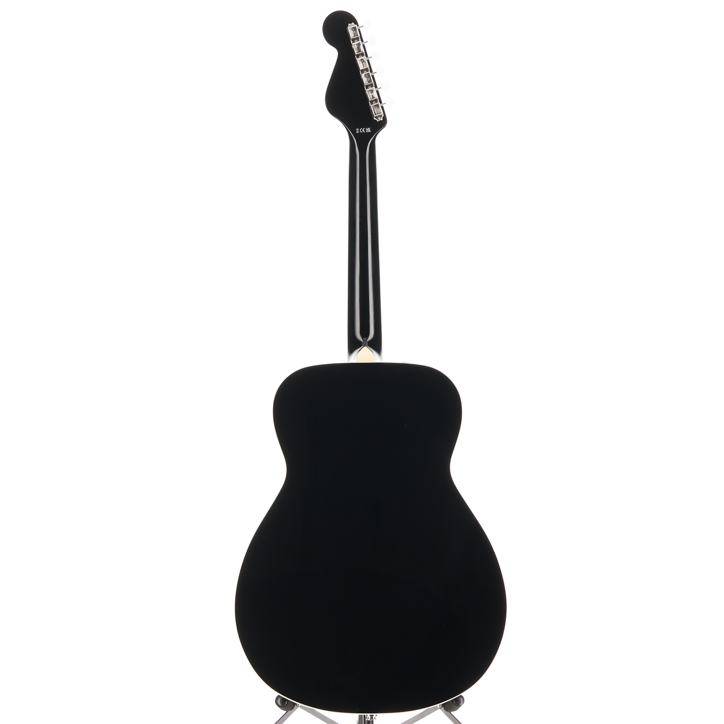 Fender California Vintage Malibu with Case, Gold Pickguard, Matching Headstock, Black (RC1) (03825)