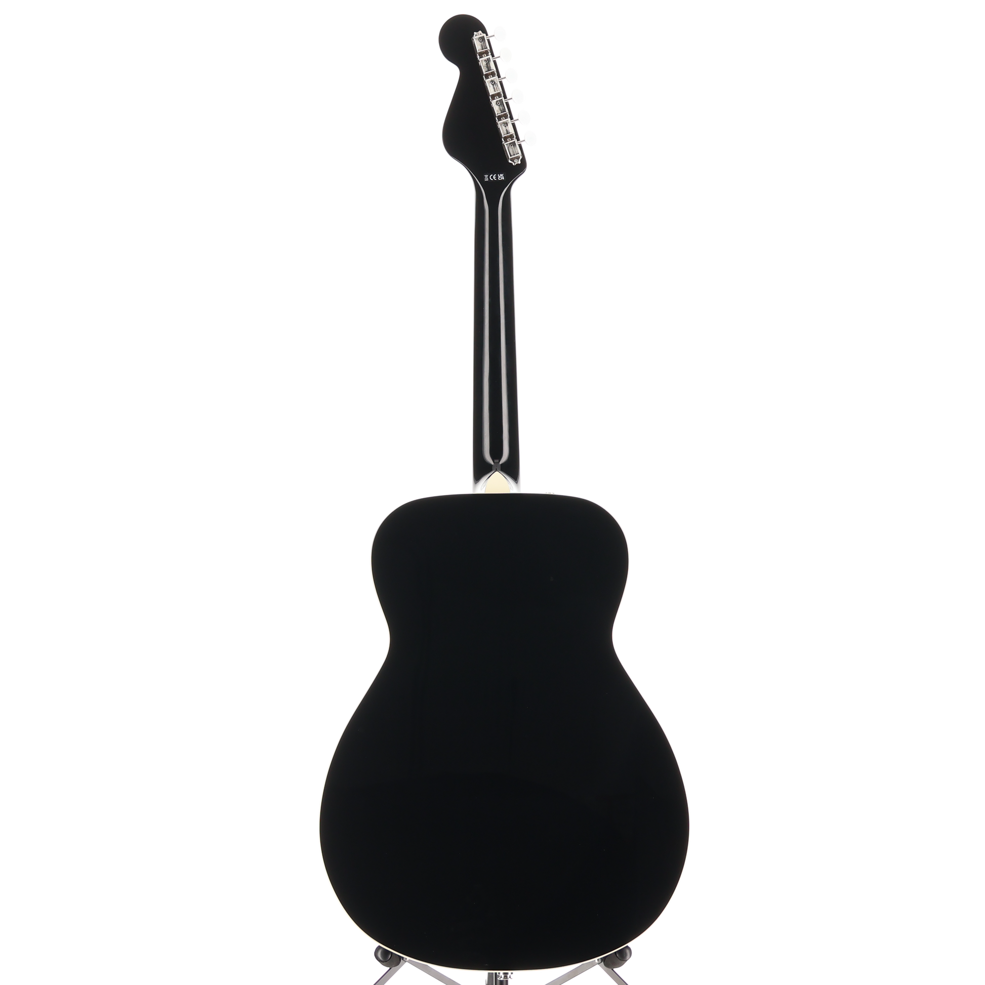 Fender California Vintage Malibu with Case, Gold Pickguard, Matching Headstock, Black (RC1) (03825)