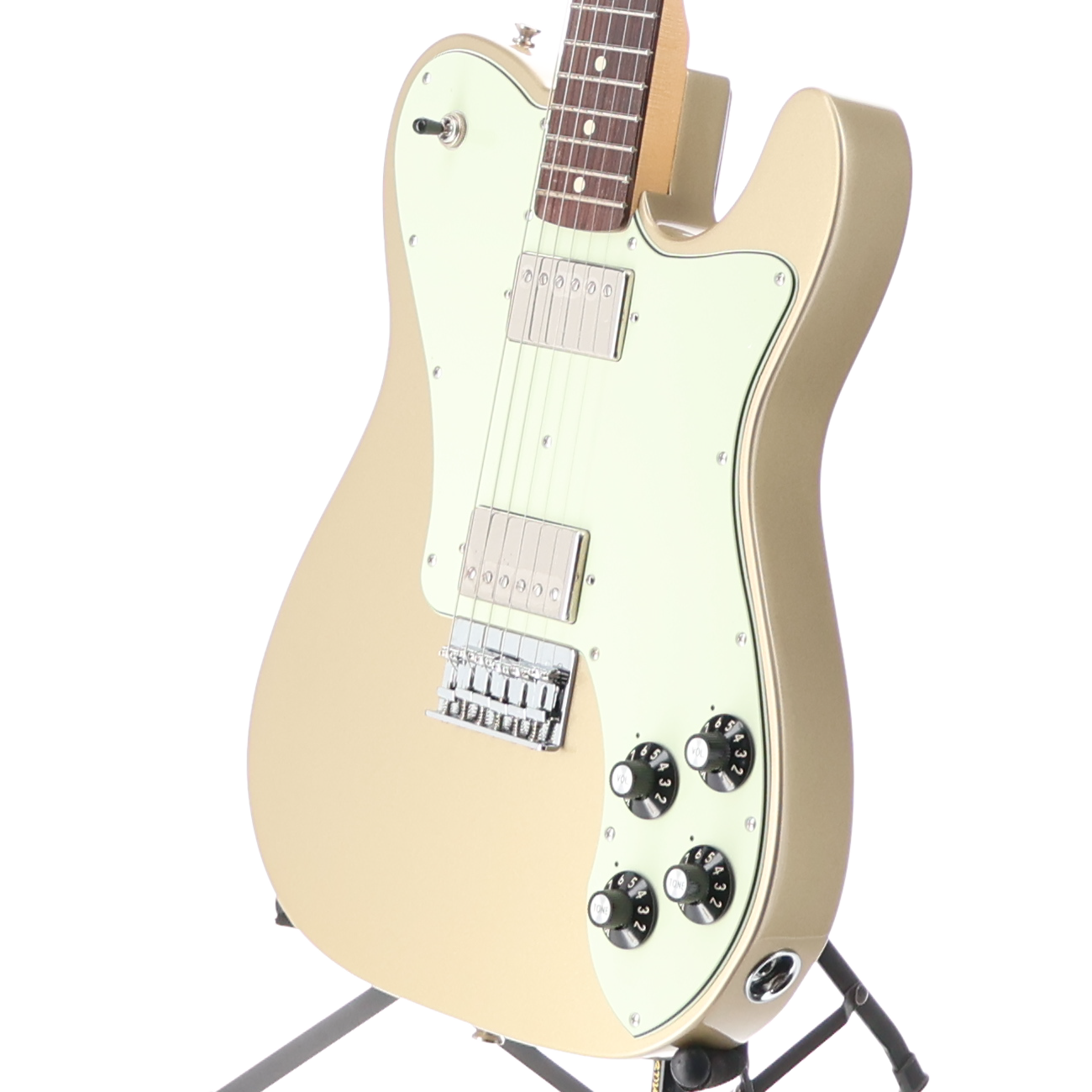 Fender Chris Shiflett Telecaster Deluxe, Shoreline Gold, Professional Setup (F9) (36046)