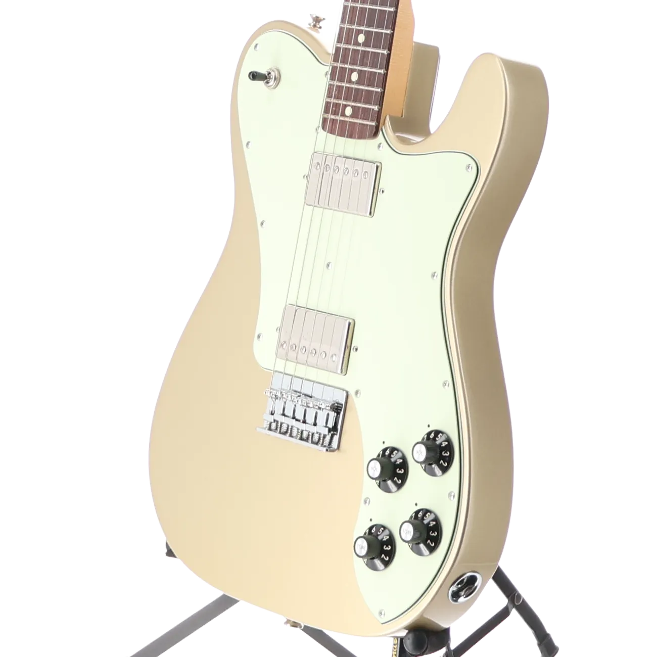 Fender Chris Shiflett Telecaster Deluxe, Shoreline Gold, Professional Setup (F9) (36046)