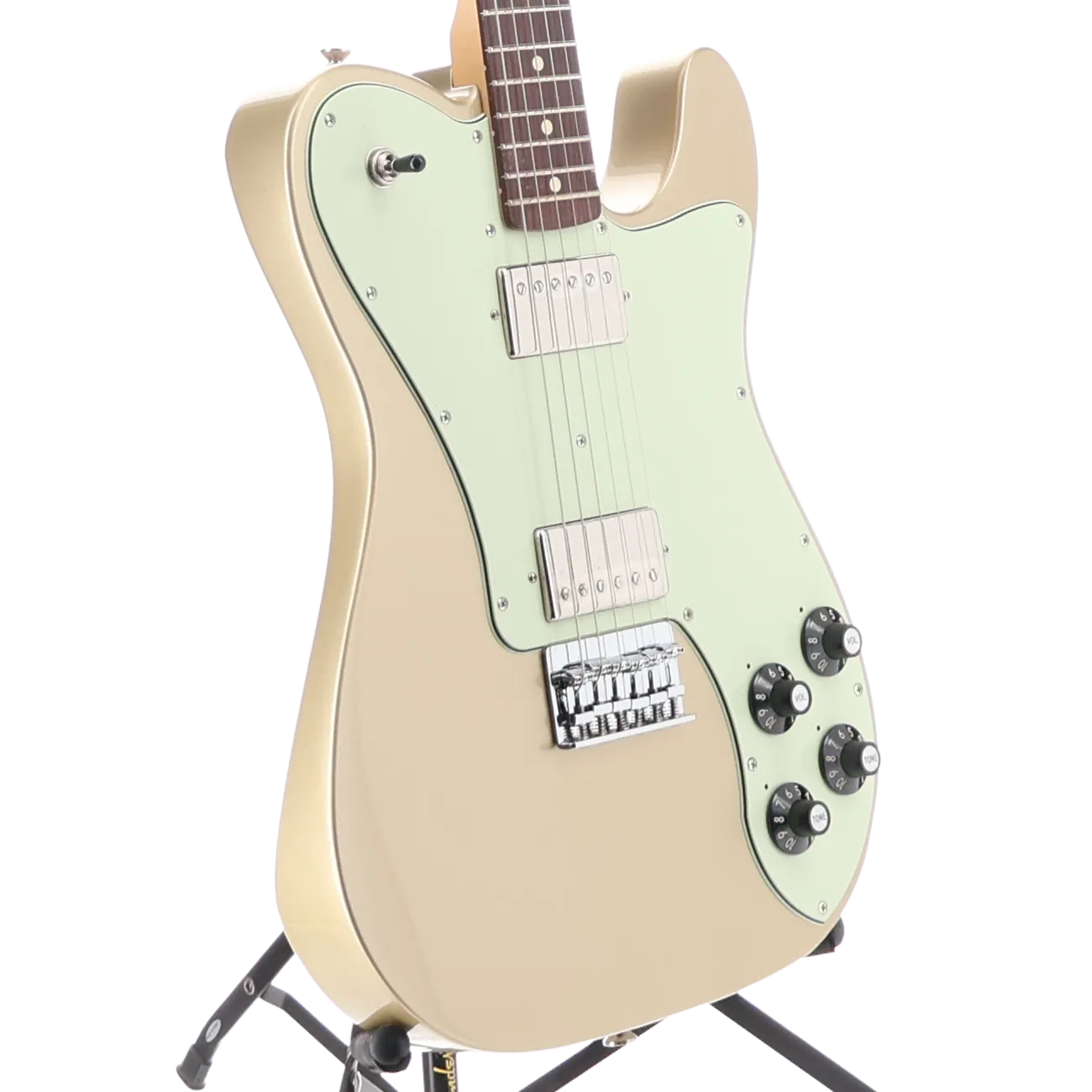 Fender Chris Shiflett Telecaster Deluxe, Shoreline Gold, Professional Setup (F9) (36046)