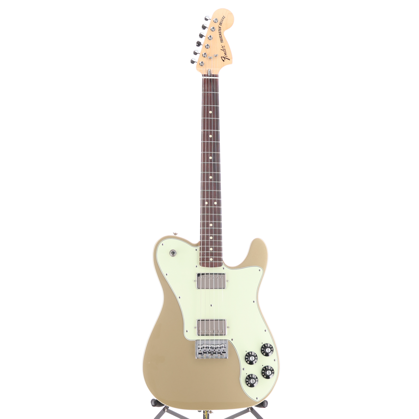 Fender Chris Shiflett Telecaster Deluxe, Shoreline Gold, Professional Setup (F9) (36046)