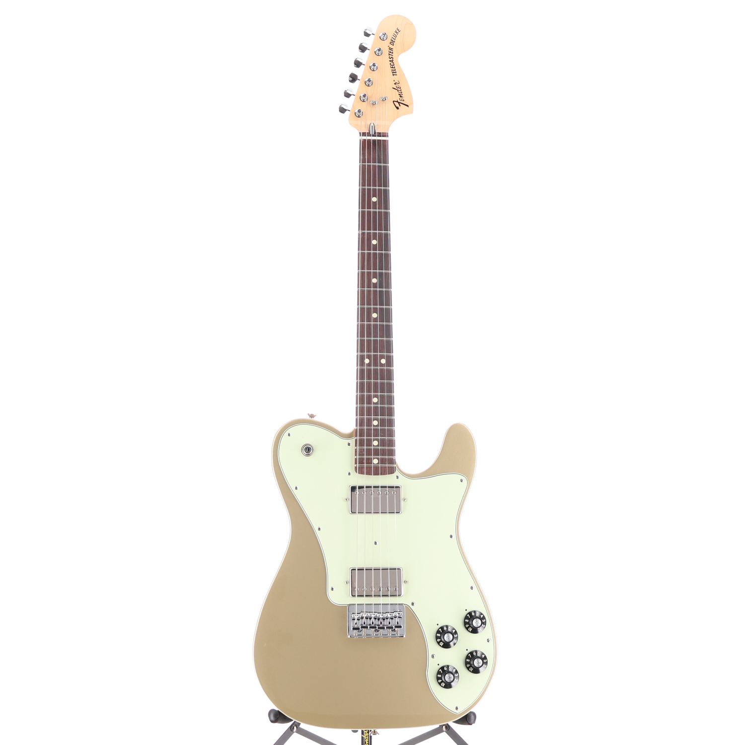 Fender Chris Shiflett Telecaster Deluxe, Shoreline Gold, Professional Setup (F9) (36046)