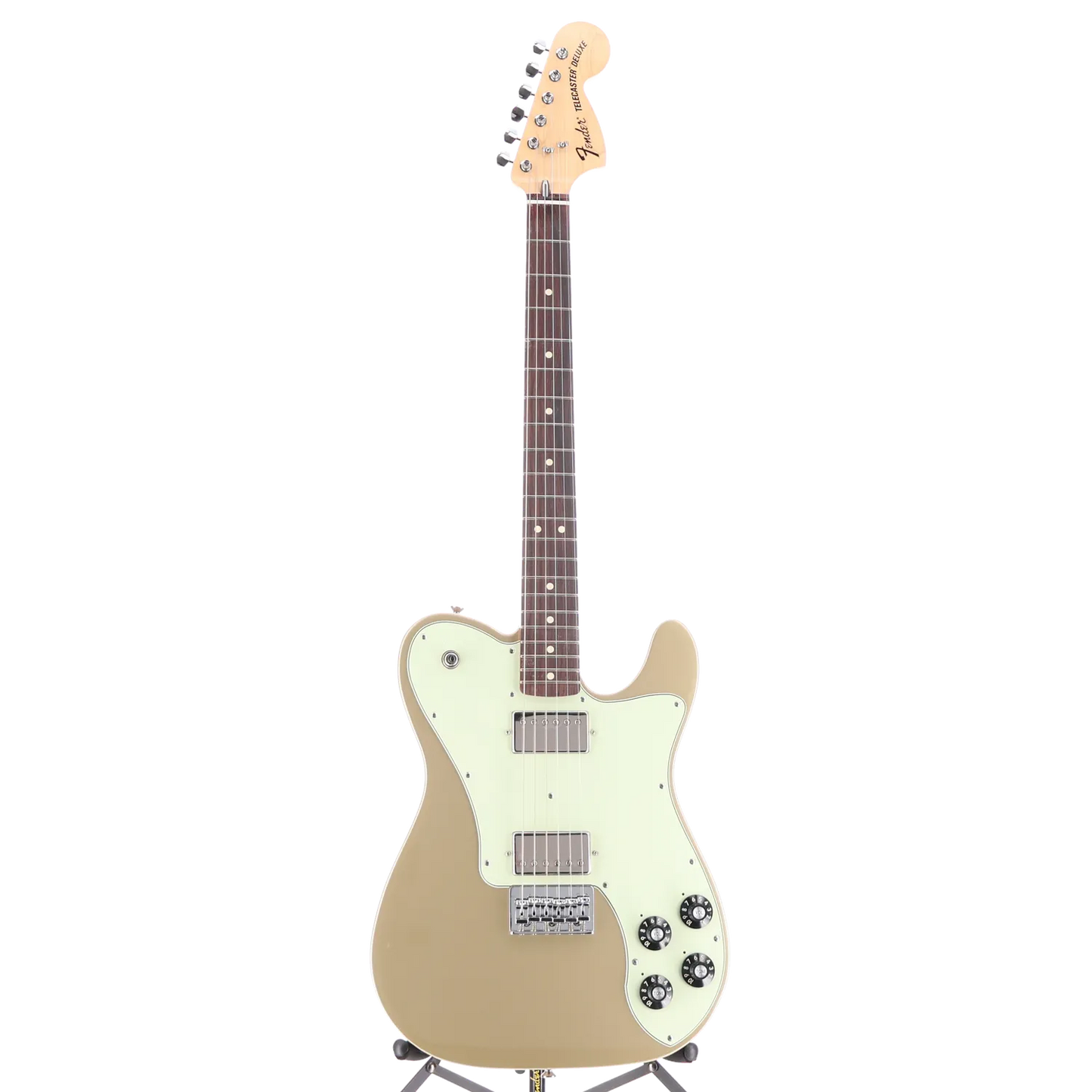 Fender Chris Shiflett Telecaster Deluxe, Shoreline Gold, Professional Setup (F9) (36046)