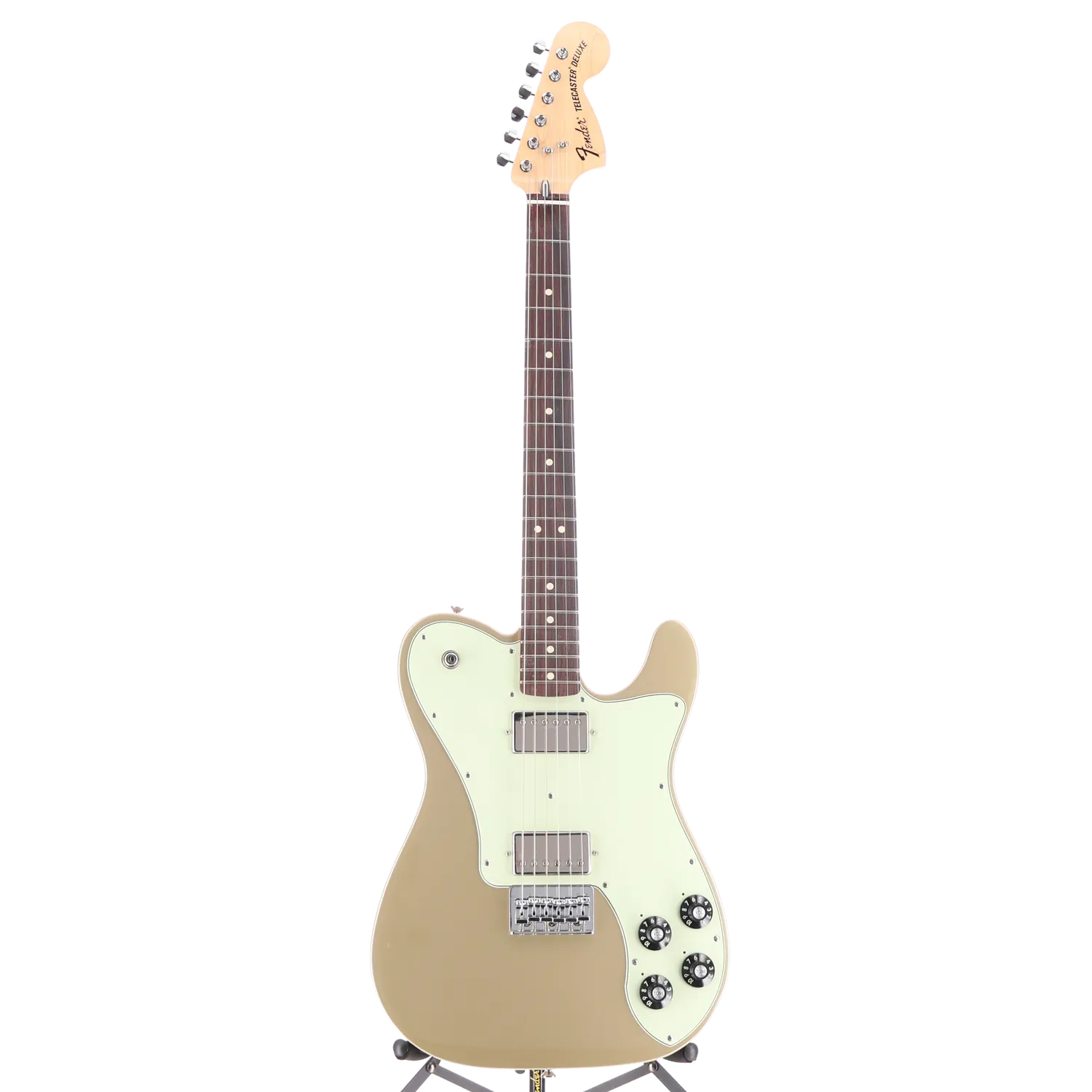 Fender Chris Shiflett Telecaster Deluxe, Shoreline Gold, Professional Setup (F9) (36046)