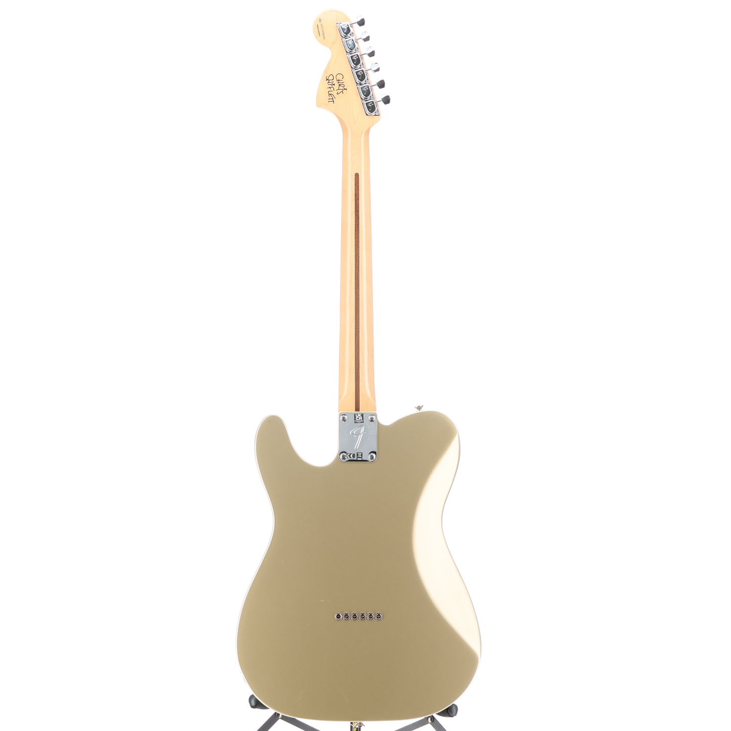 Fender Chris Shiflett Telecaster Deluxe, Shoreline Gold, Professional Setup (F9) (36046)