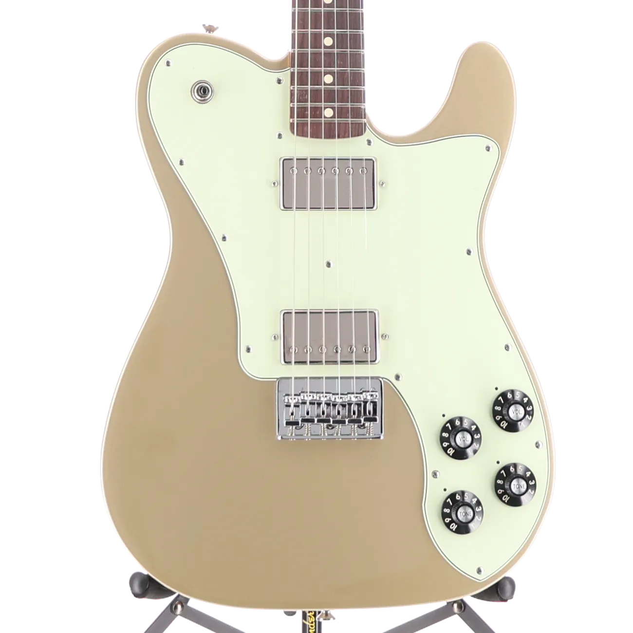Fender Chris Shiflett Telecaster Deluxe, Shoreline Gold, Professional Setup (F9) (36046)