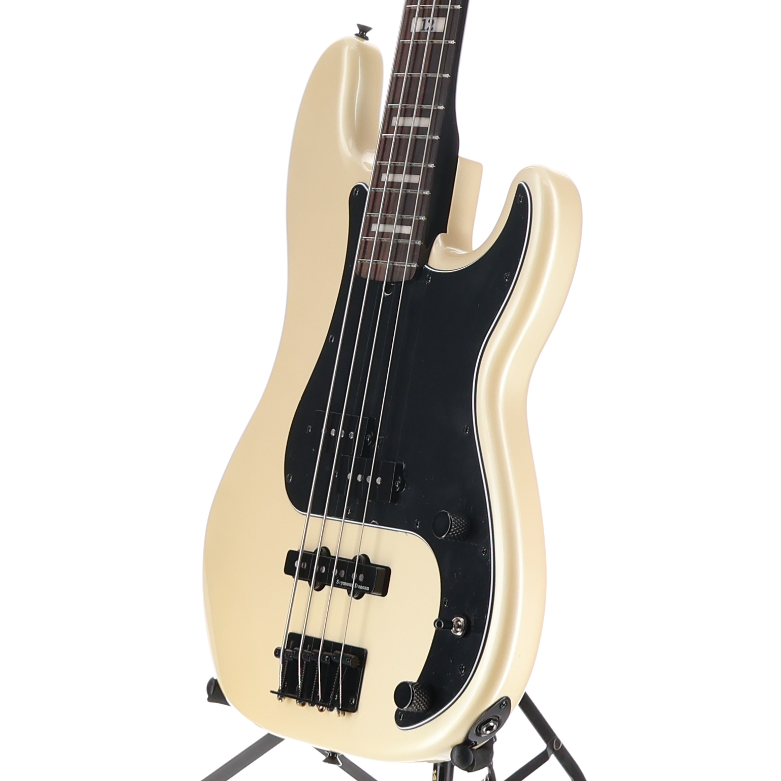 Fender Duff McKagan Deluxe Precision Bass, Rosewood Fingerboard, White Pearl (J8) (01158)