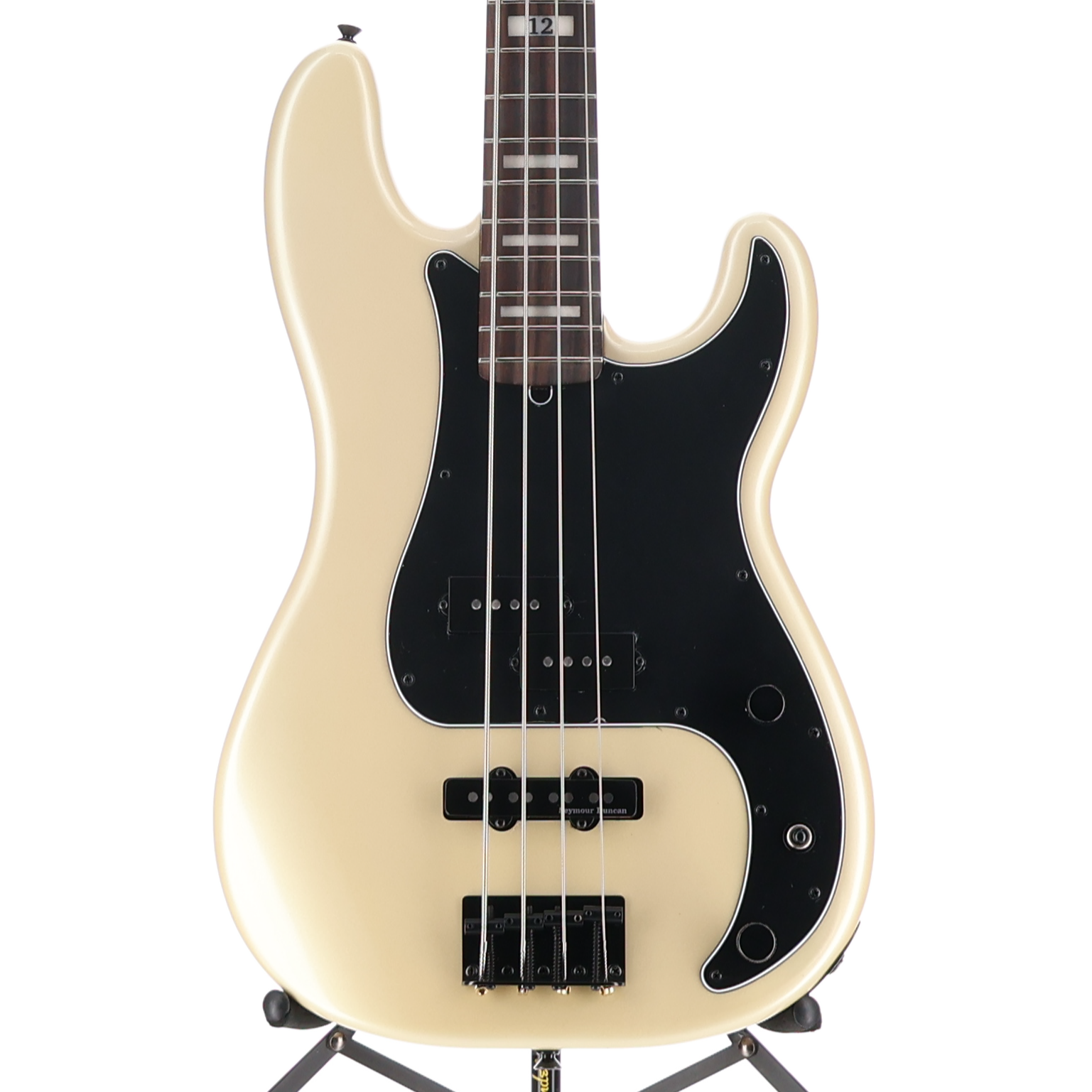 Fender Duff McKagan Deluxe Precision Bass, Rosewood Fingerboard, White Pearl (J8) (01158)