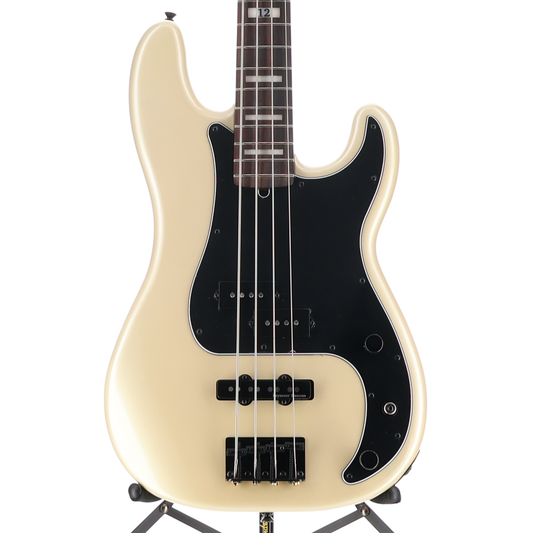Fender Duff McKagan Deluxe Precision Bass, Rosewood Fingerboard, White Pearl (J8) (01158)