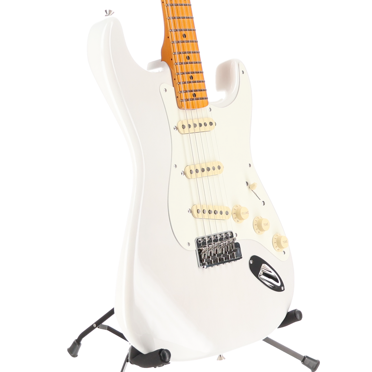 Fender Eric Johnson Stratocaster, Maple Fingerboard, White Blonde (RC3) (23925)