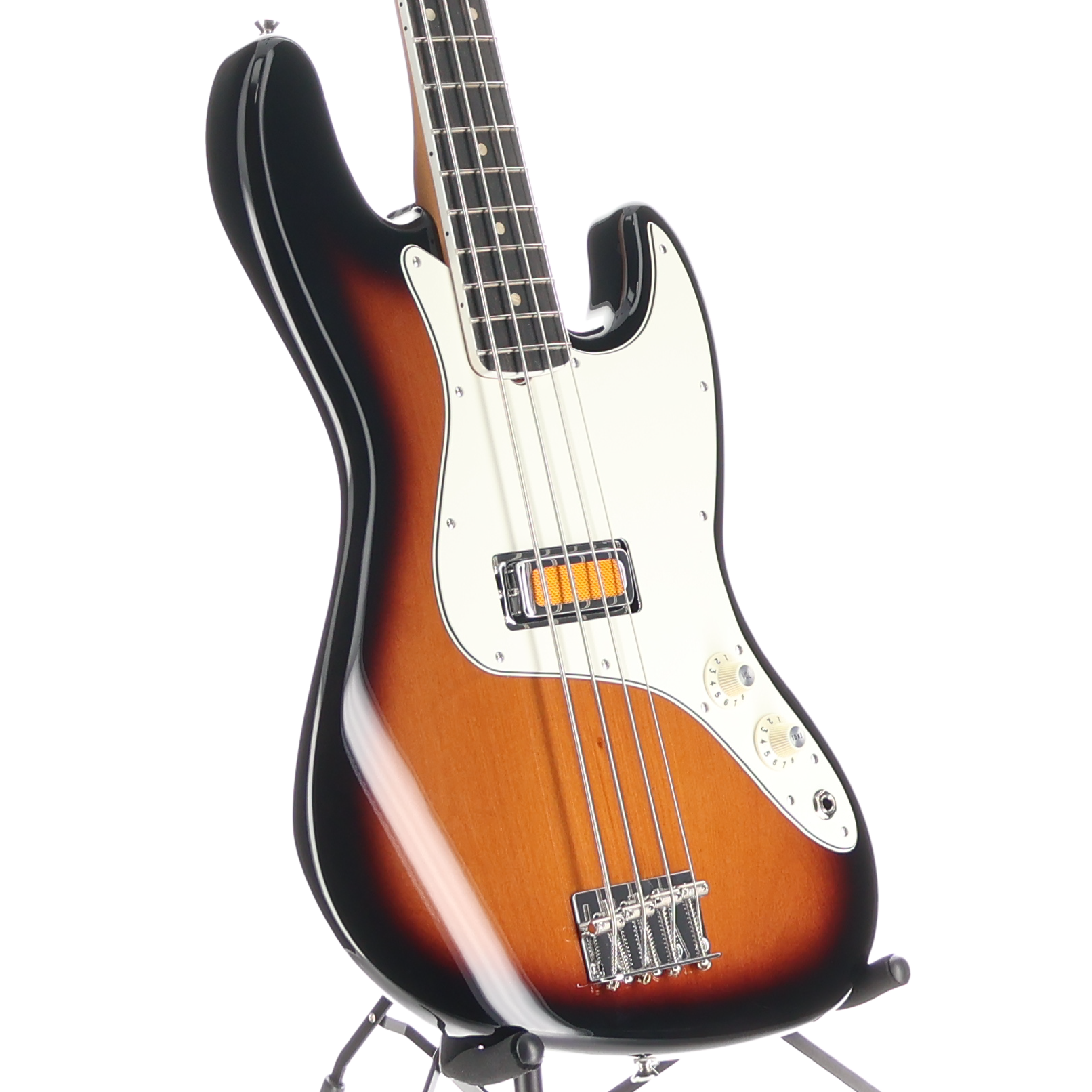 Fender Gold Foil Jazz Bass, 2-Color Sunburst, Ebony Fingerboard, Pro Setup (S2) (01585)