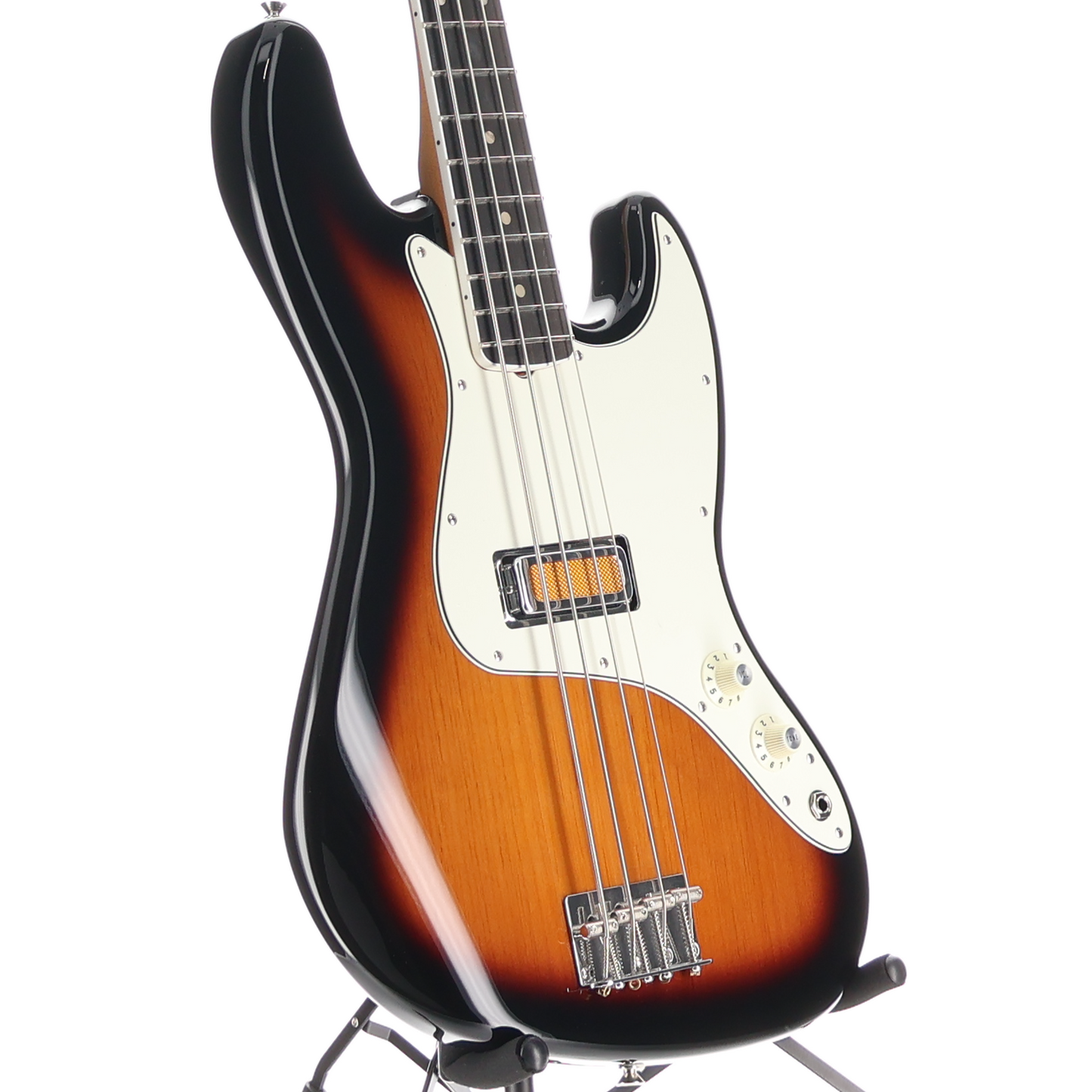 Fender Gold Foil Jazz Bass, 2-Color Sunburst, Plays Great (B12) (05041)
