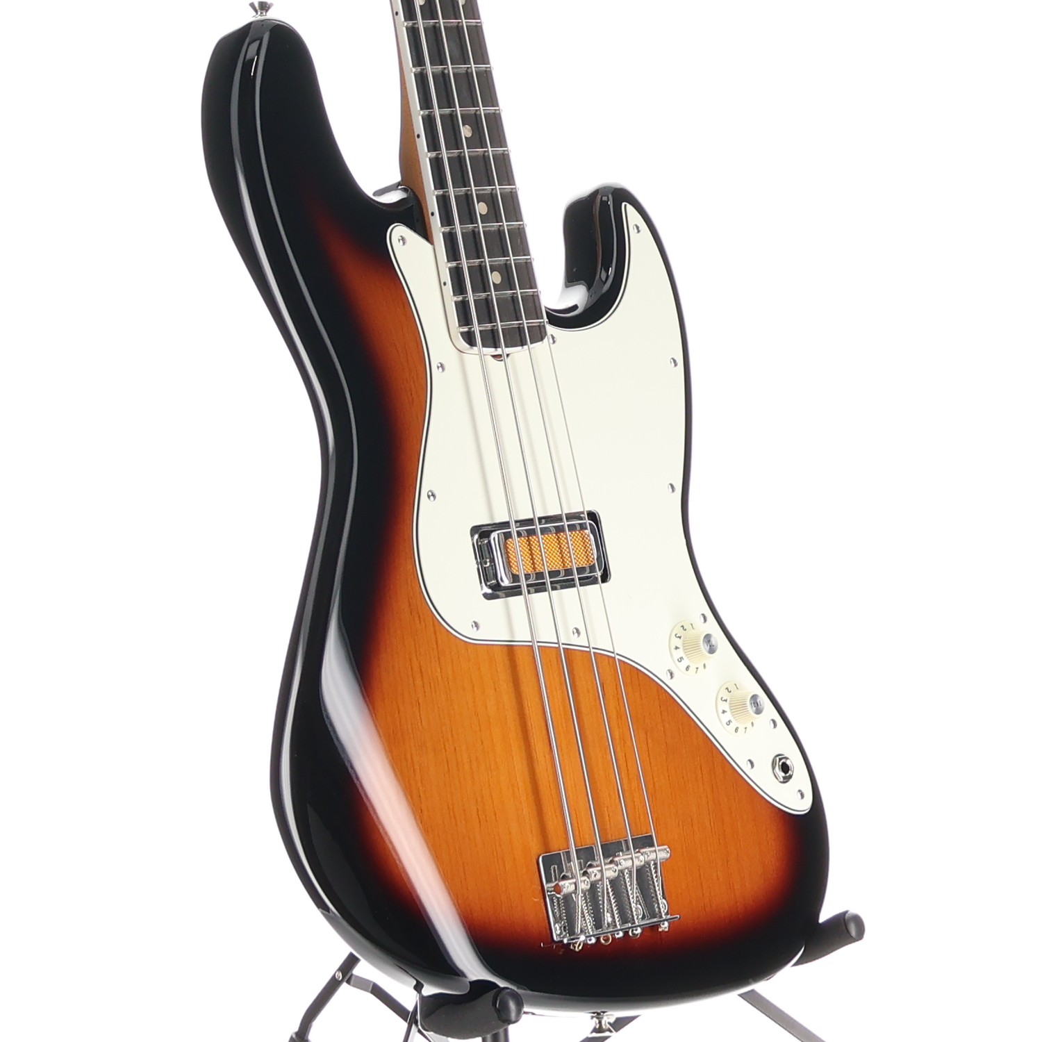 Fender Gold Foil Jazz Bass, 2-Color Sunburst, Plays Great (B12) (05041)