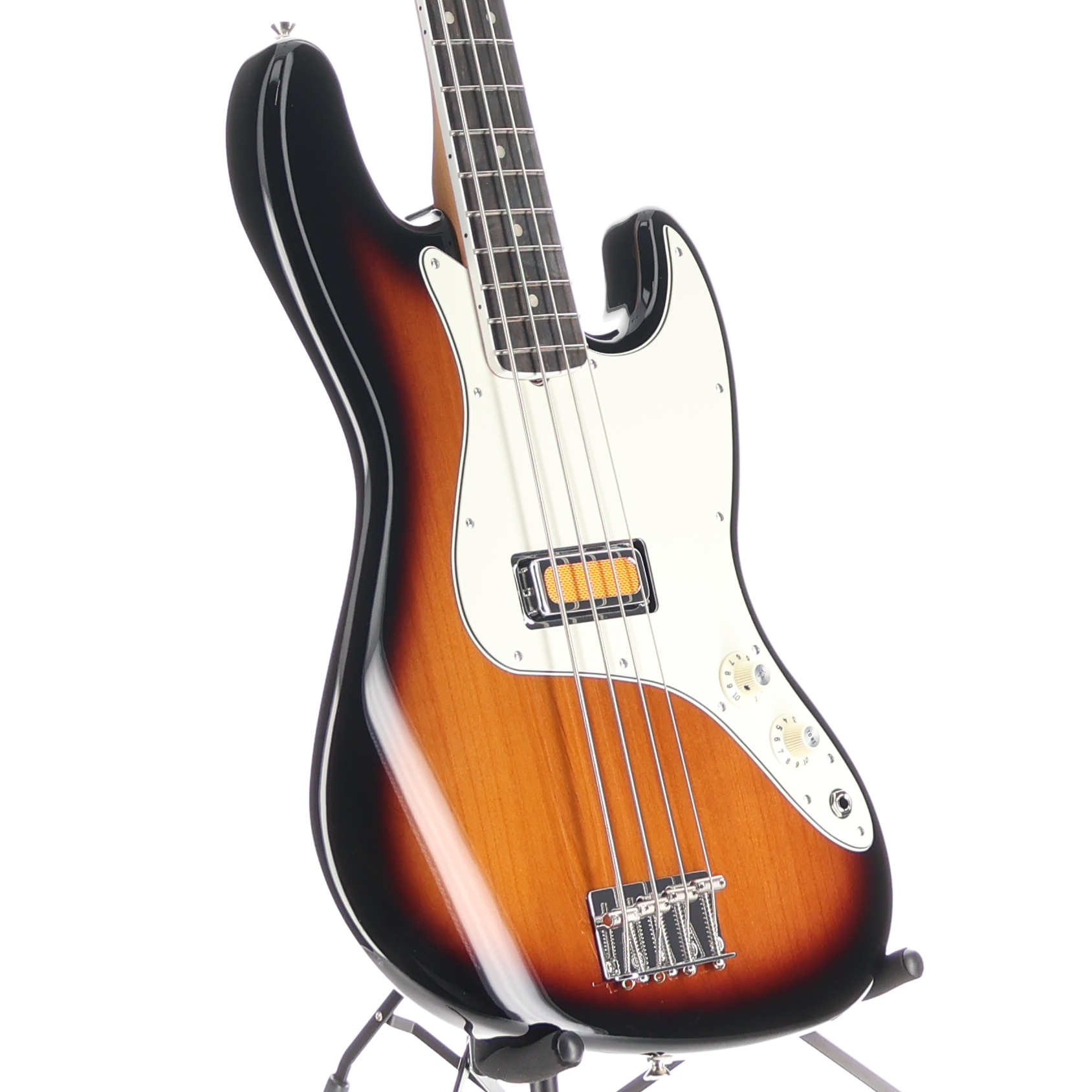 Fender Gold Foil Jazz Bass, 2-Color Sunburst, Plays Great (N3) (11641)