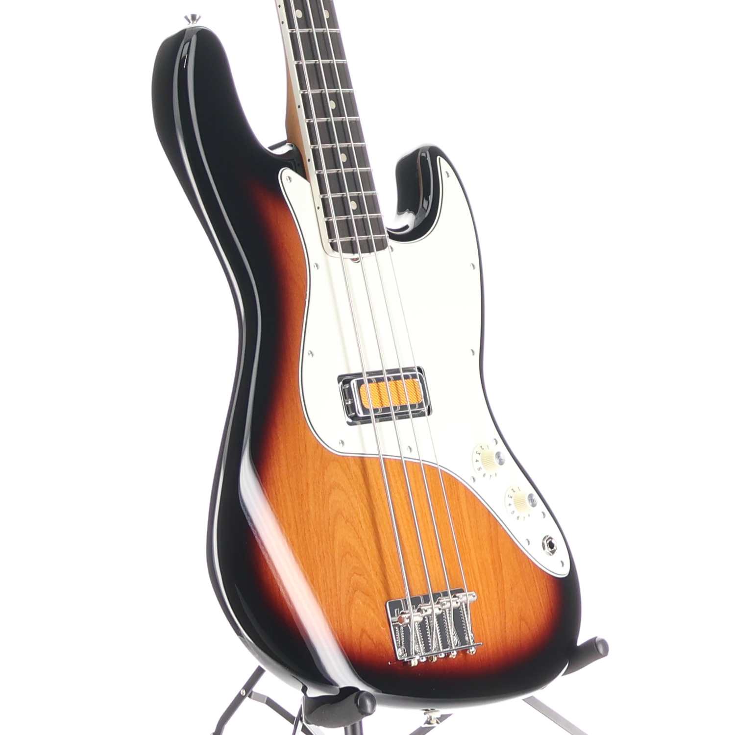 Fender Gold Foil Jazz Bass, 2-Color Sunburst, Plays Great (V7) (11513)