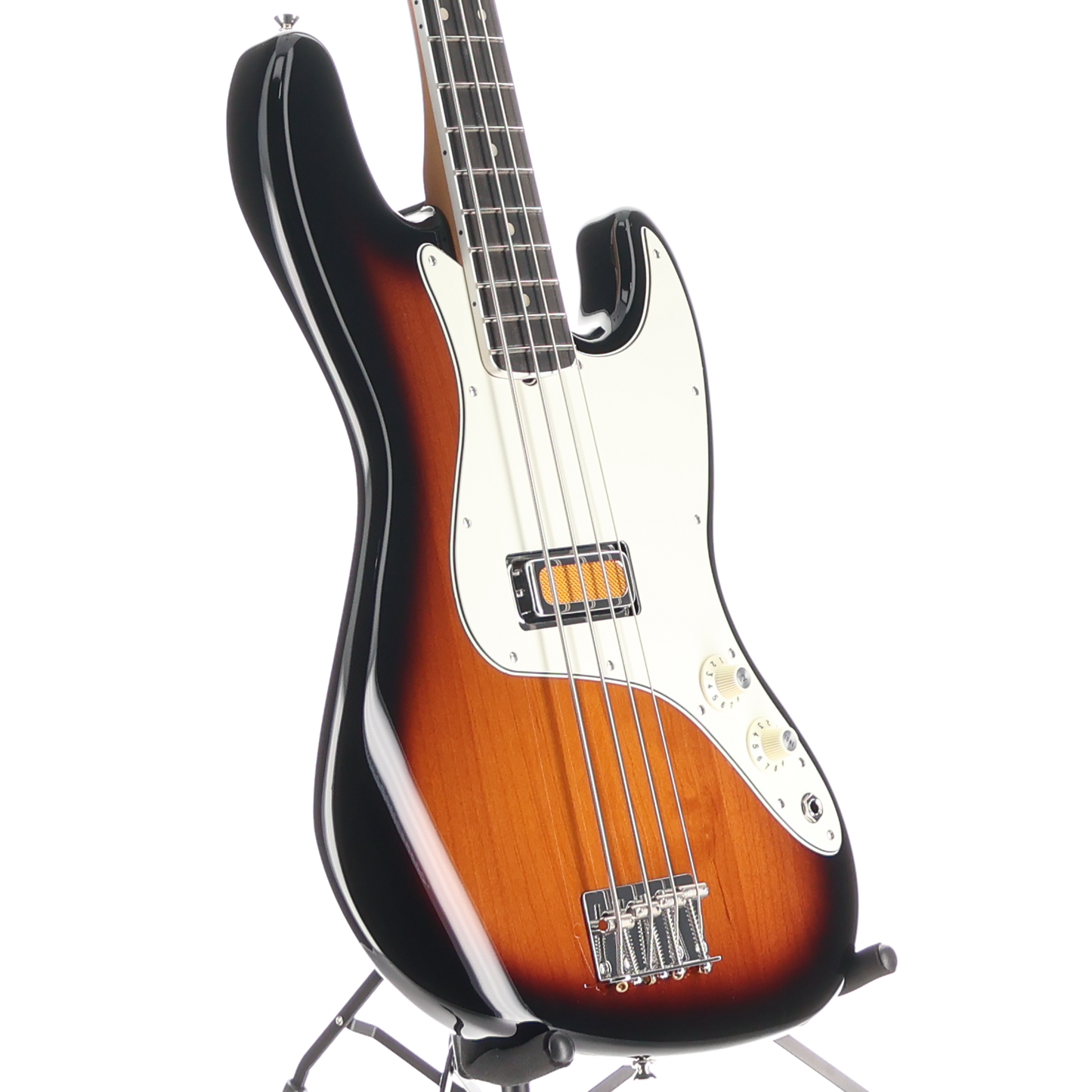 Fender Gold Foil Jazz Bass, Ebony Fingerboard, 2-Color Sunburst, Pro Setup (K6) (01693)