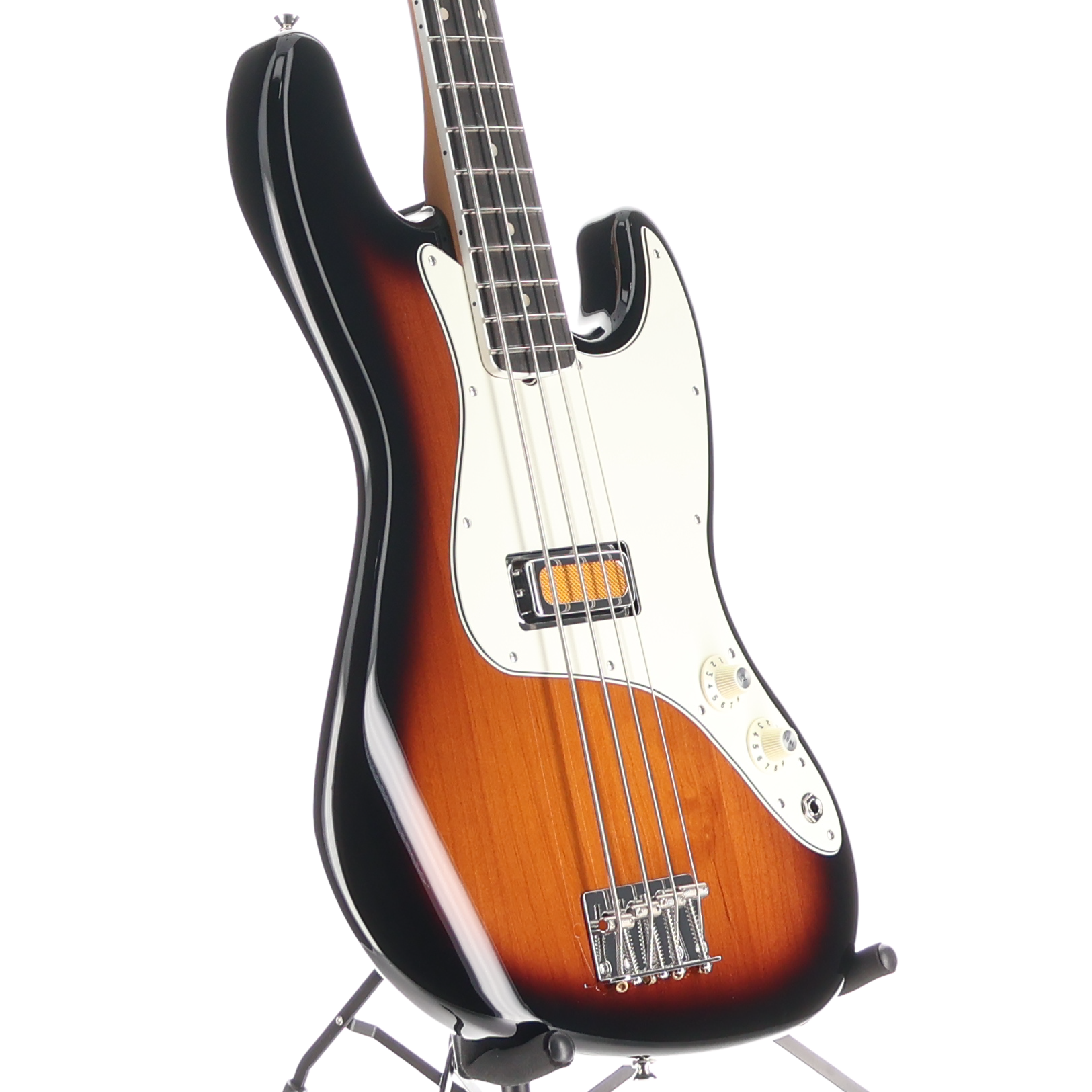 Fender Gold Foil Jazz Bass, Ebony Fingerboard, 2-Color Sunburst, Pro Setup (K6) (01693)