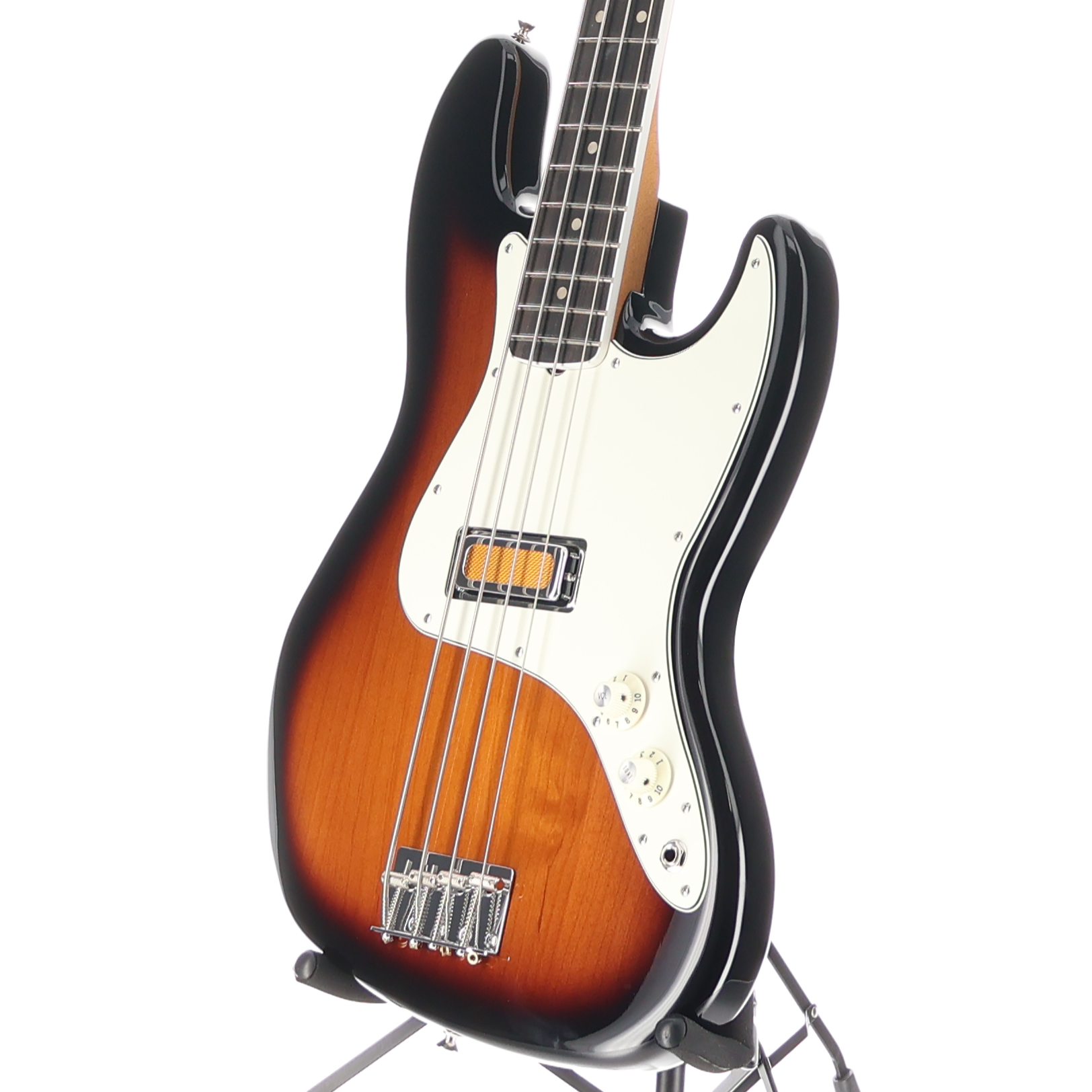 Fender Gold Foil Jazz Bass, Ebony Fingerboard, 2-Color Sunburst, Pro Setup (K6) (01693)
