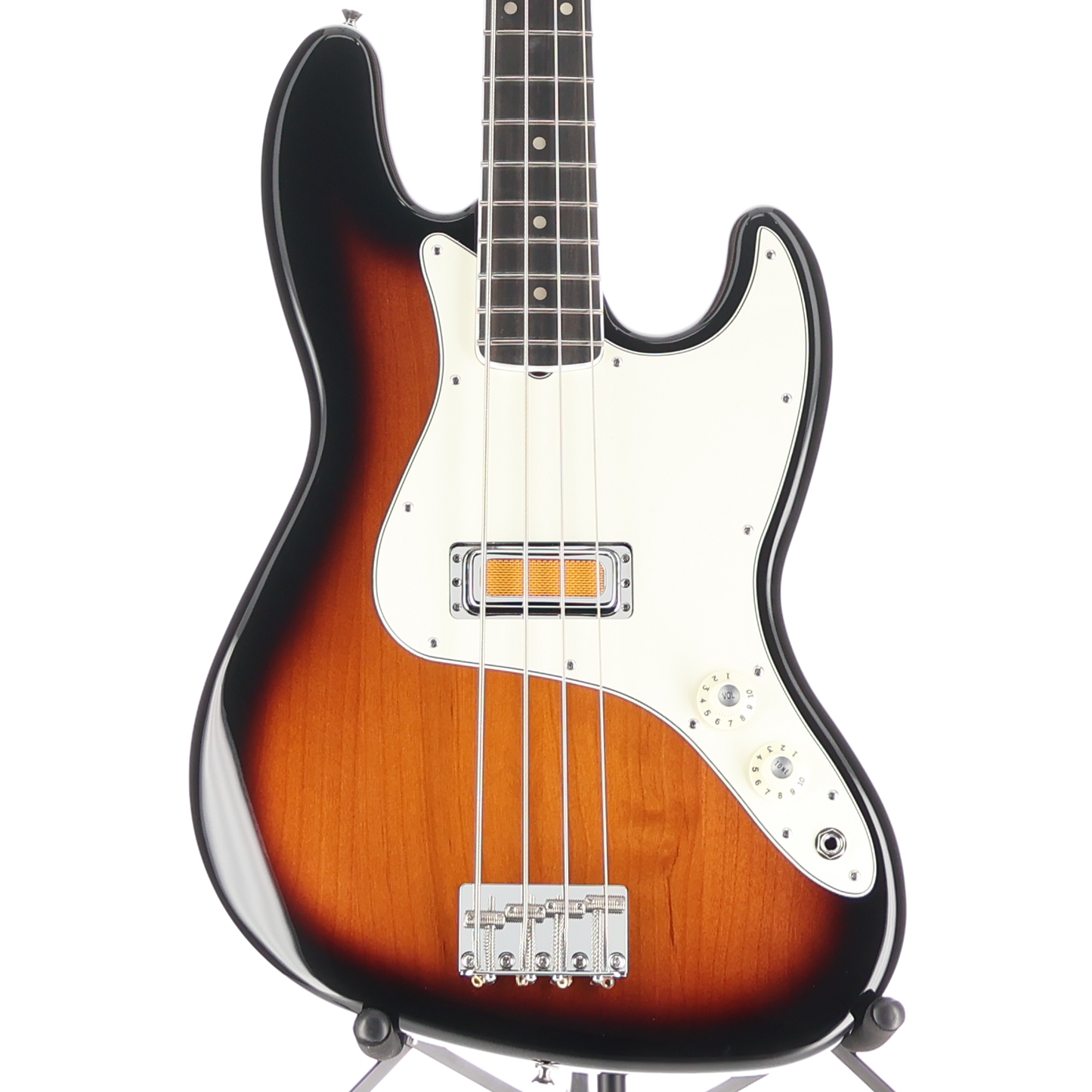 Fender Gold Foil Jazz Bass, Ebony Fingerboard, 2-Color Sunburst, Pro Setup (K6) (01693)