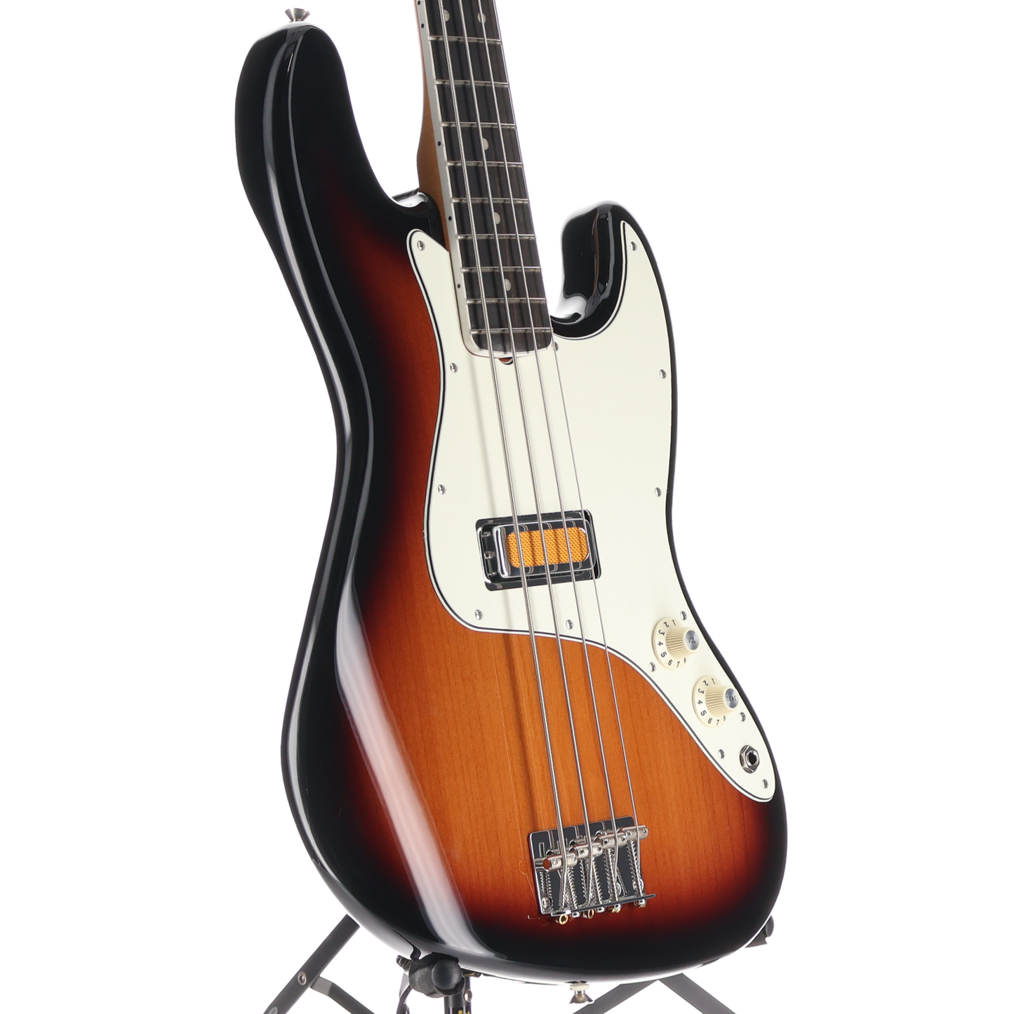 Fender Gold Foil Jazz Bass, Ebony Fingerboard, 2-Color Sunburst (Q9) (56643)