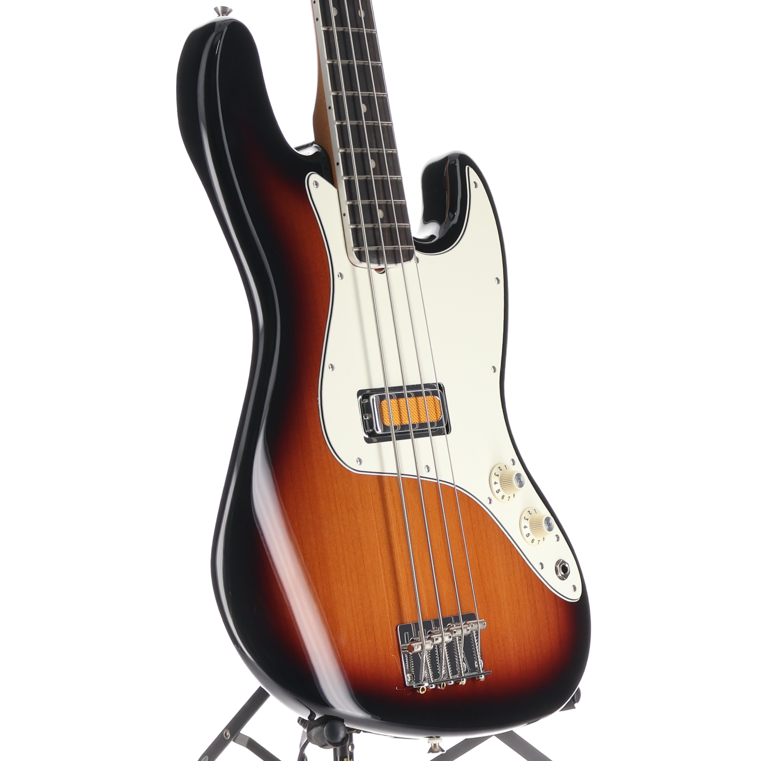 Fender Gold Foil Jazz Bass, Ebony Fingerboard, 2-Color Sunburst (Q9) (56643)