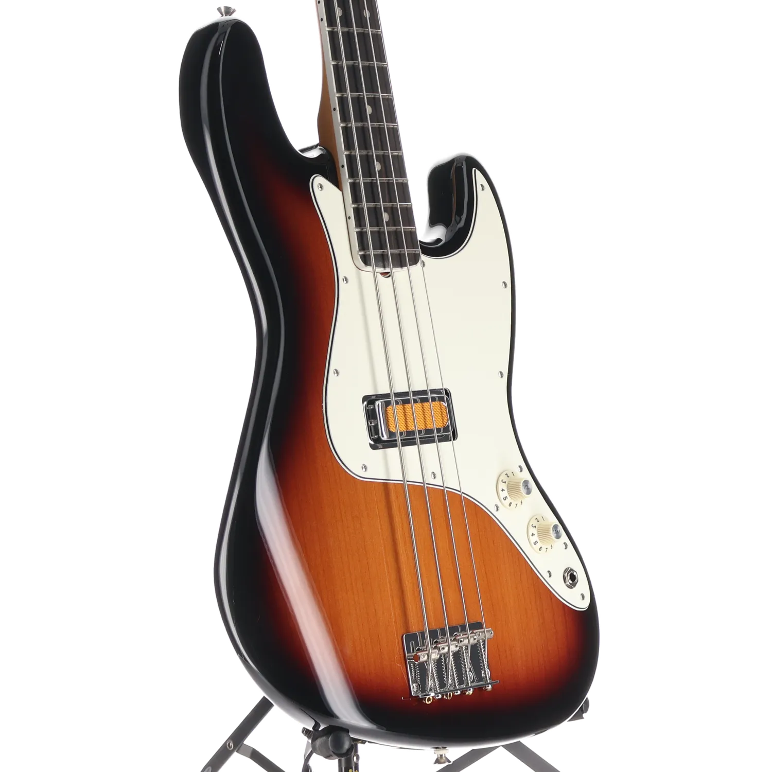 Fender Gold Foil Jazz Bass, Ebony Fingerboard, 2-Color Sunburst (Q9) (56643)