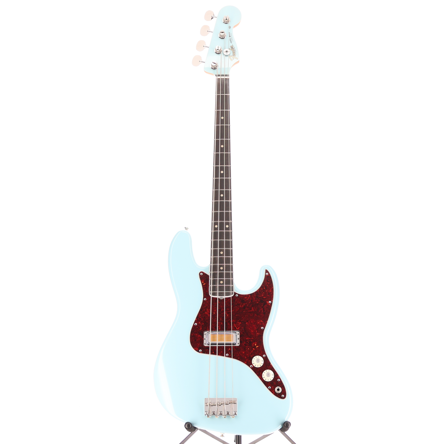 Fender Gold Foil Jazz Bass, Ebony Fingerboard, Sonic Blue, Stage Ready (I12) (85923)