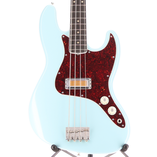 Fender Gold Foil Jazz Bass, Ebony Fingerboard, Sonic Blue, Stage Ready (I12) (85923)