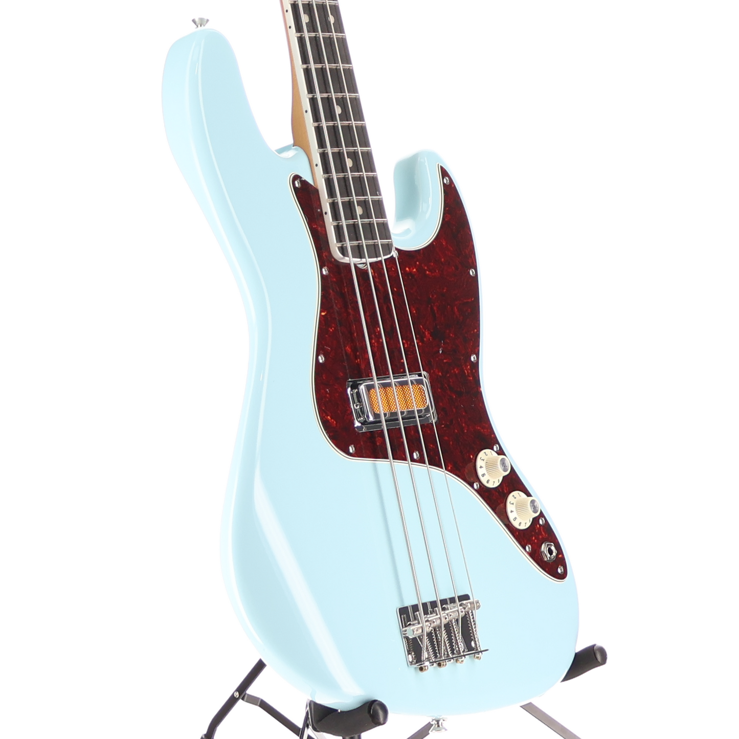 Fender Gold Foil Jazz Bass, Sonic Blue, Professional Setup (B7) (96229)