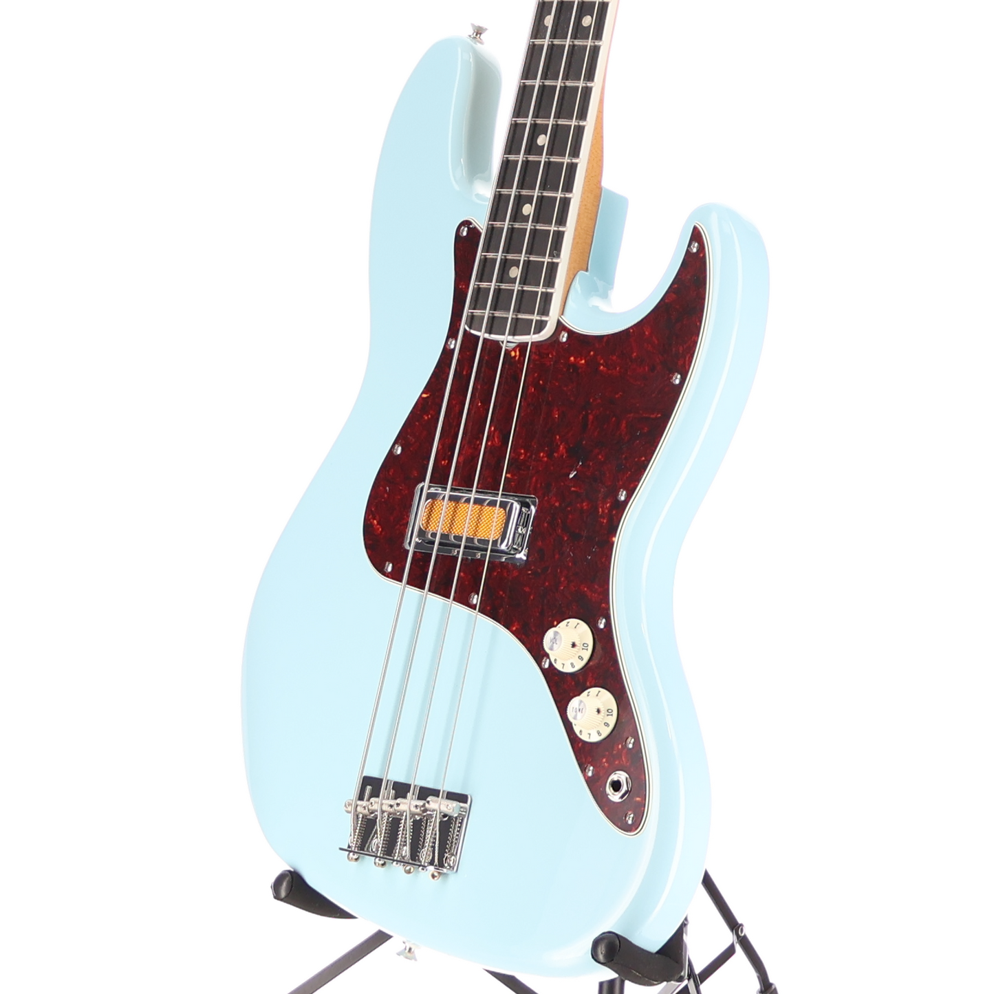 Fender Gold Foil Jazz Bass, Sonic Blue, Professional Setup (B7) (96229)