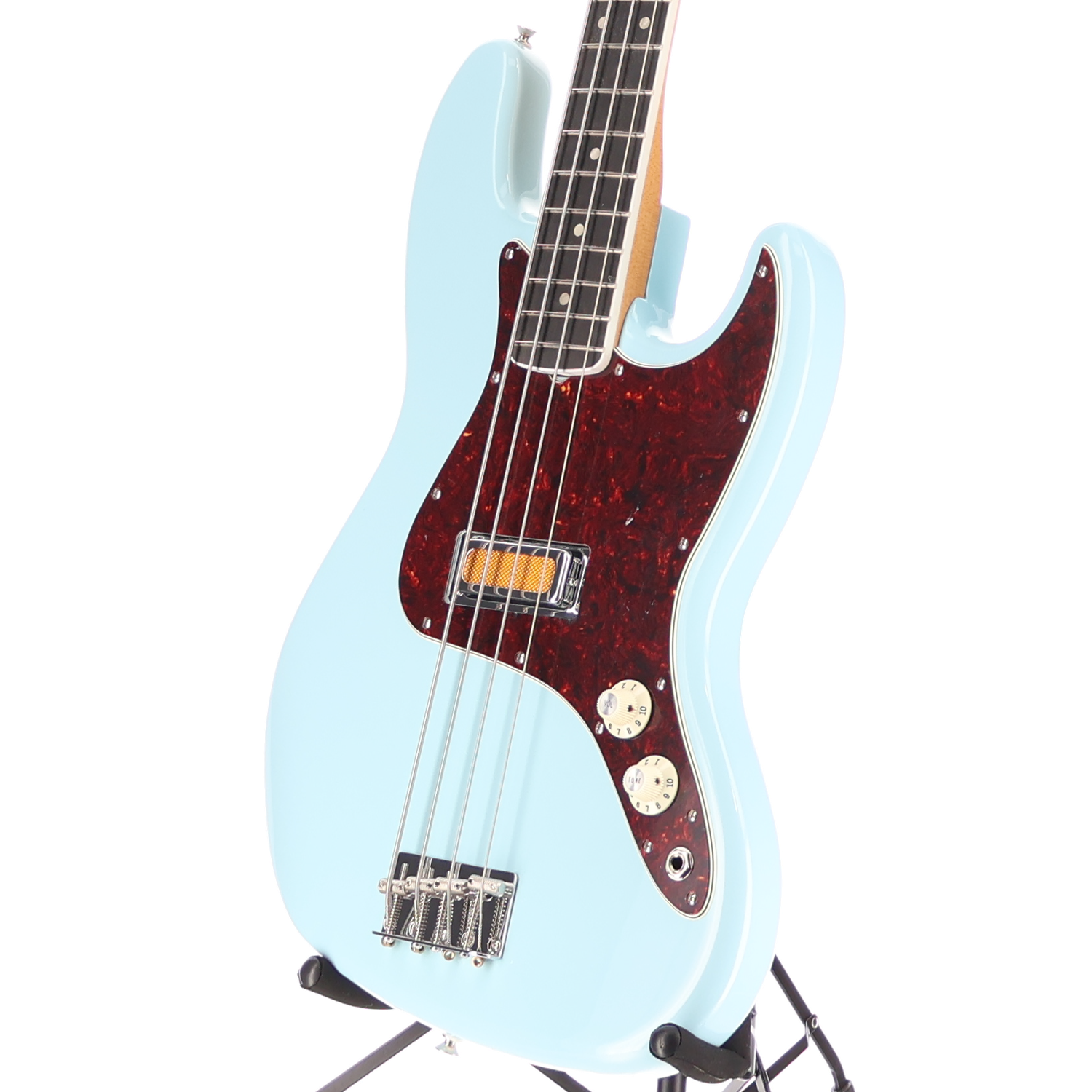 Fender Gold Foil Jazz Bass, Sonic Blue, Professional Setup (B7) (96229)