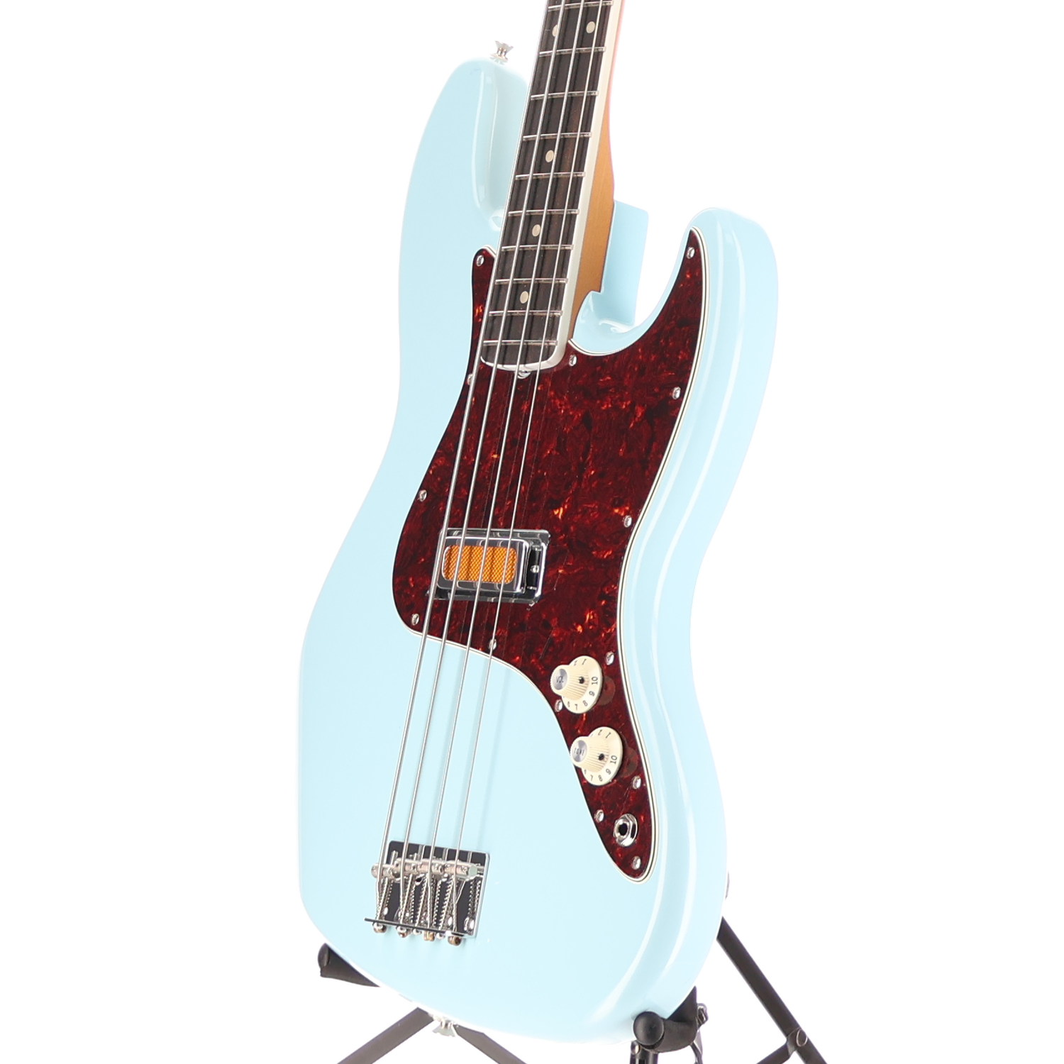Fender Gold Foil Jazz Bass, Sonic Blue, Professional Setup (Z13) (83920)