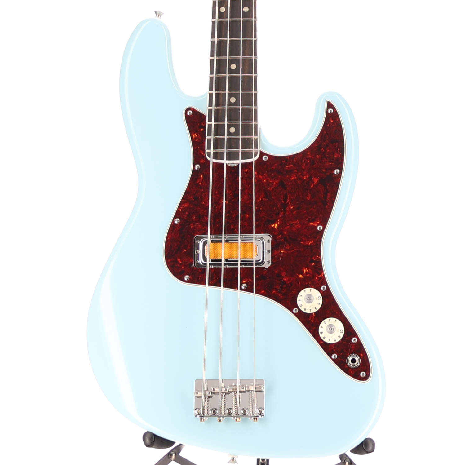Fender Gold Foil Jazz Bass, Sonic Blue, Professional Setup (Z13) (83920)