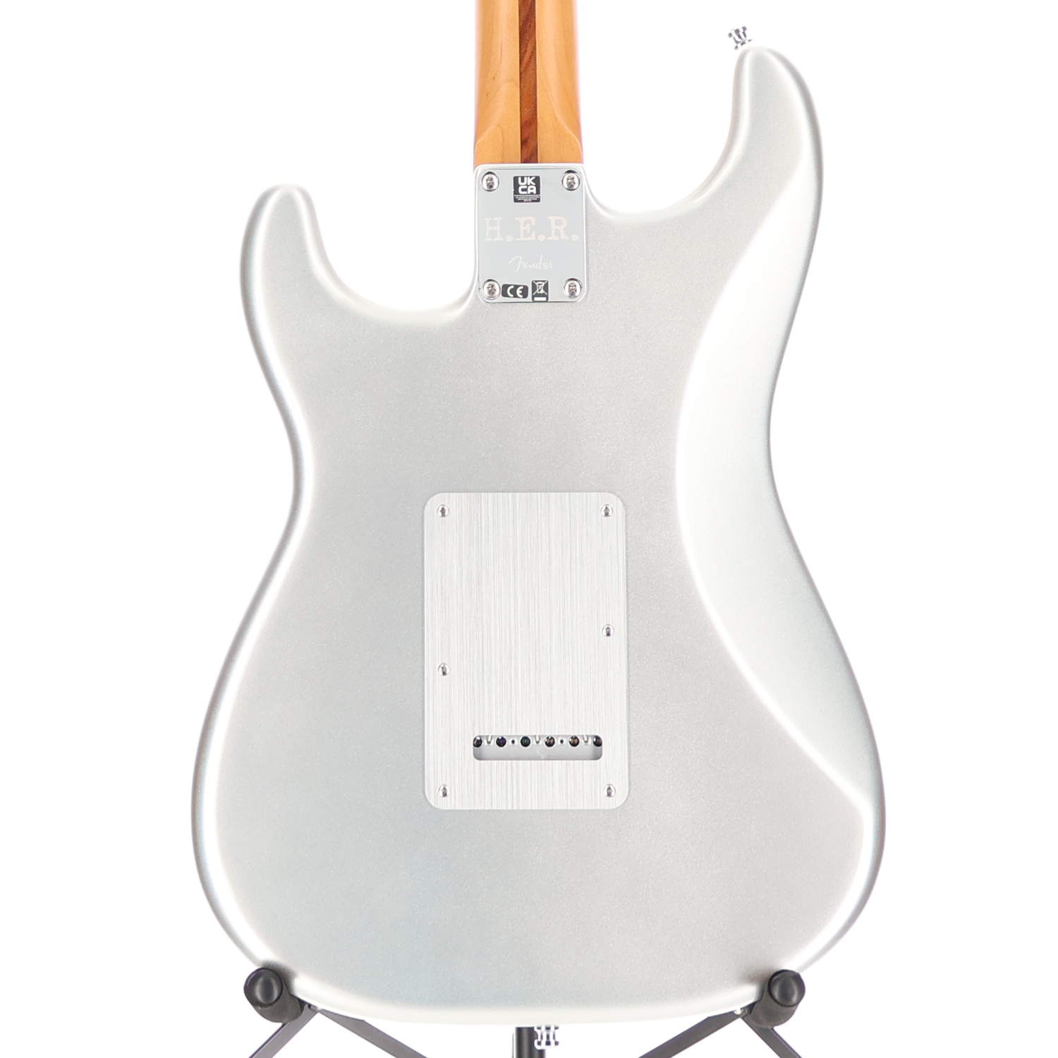 Fender H.E.R. Stratocaster, Chrome Glow, Maple Fingerboard, Professional Setup (G7) (94931)