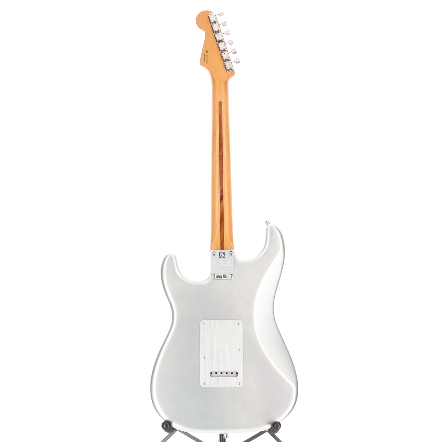 Fender H.E.R. Stratocaster, Chrome Glow, Maple Fingerboard, Professional Setup (G7) (94931)