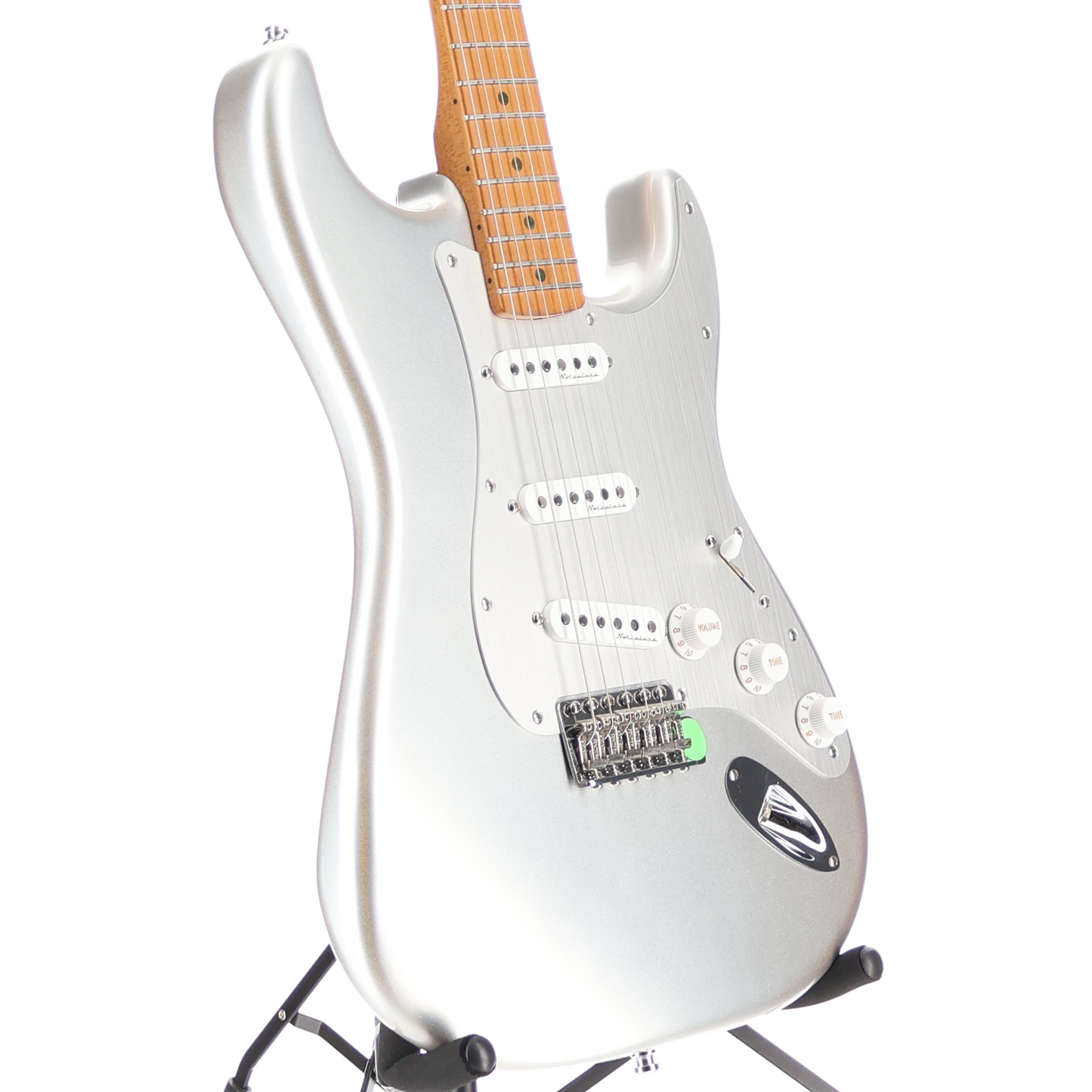 Fender H.E.R. Stratocaster, Maple Fingerboard, Chrome Glow (G7) (94931)