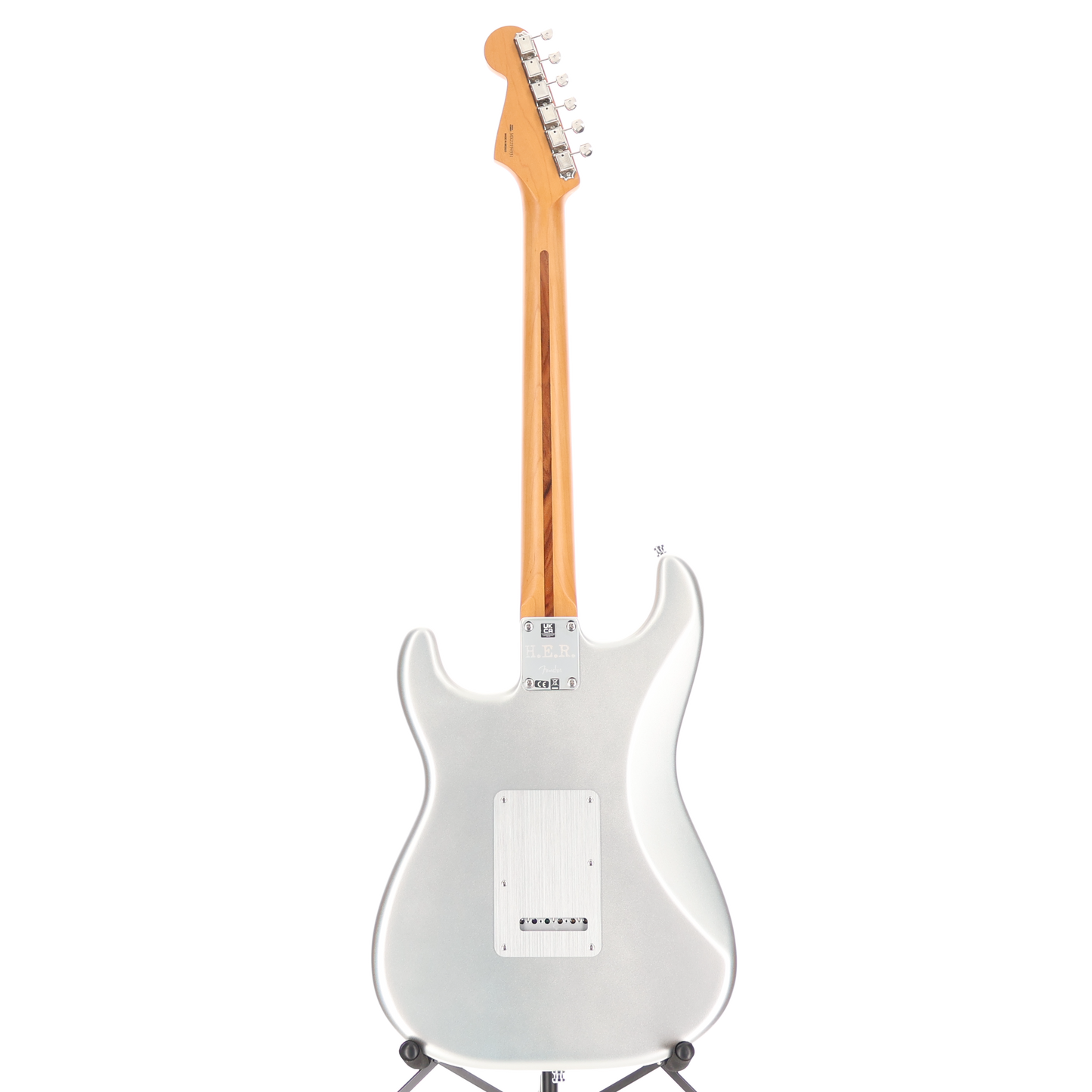 Fender H.E.R. Stratocaster, Maple Fingerboard, Chrome Glow (G7) (94931)
