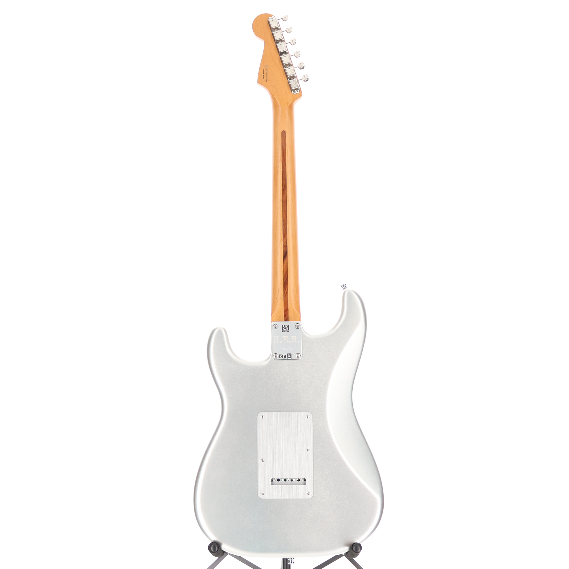 Fender H.E.R. Stratocaster, Maple Fingerboard, Chrome Glow (G7) (94931)